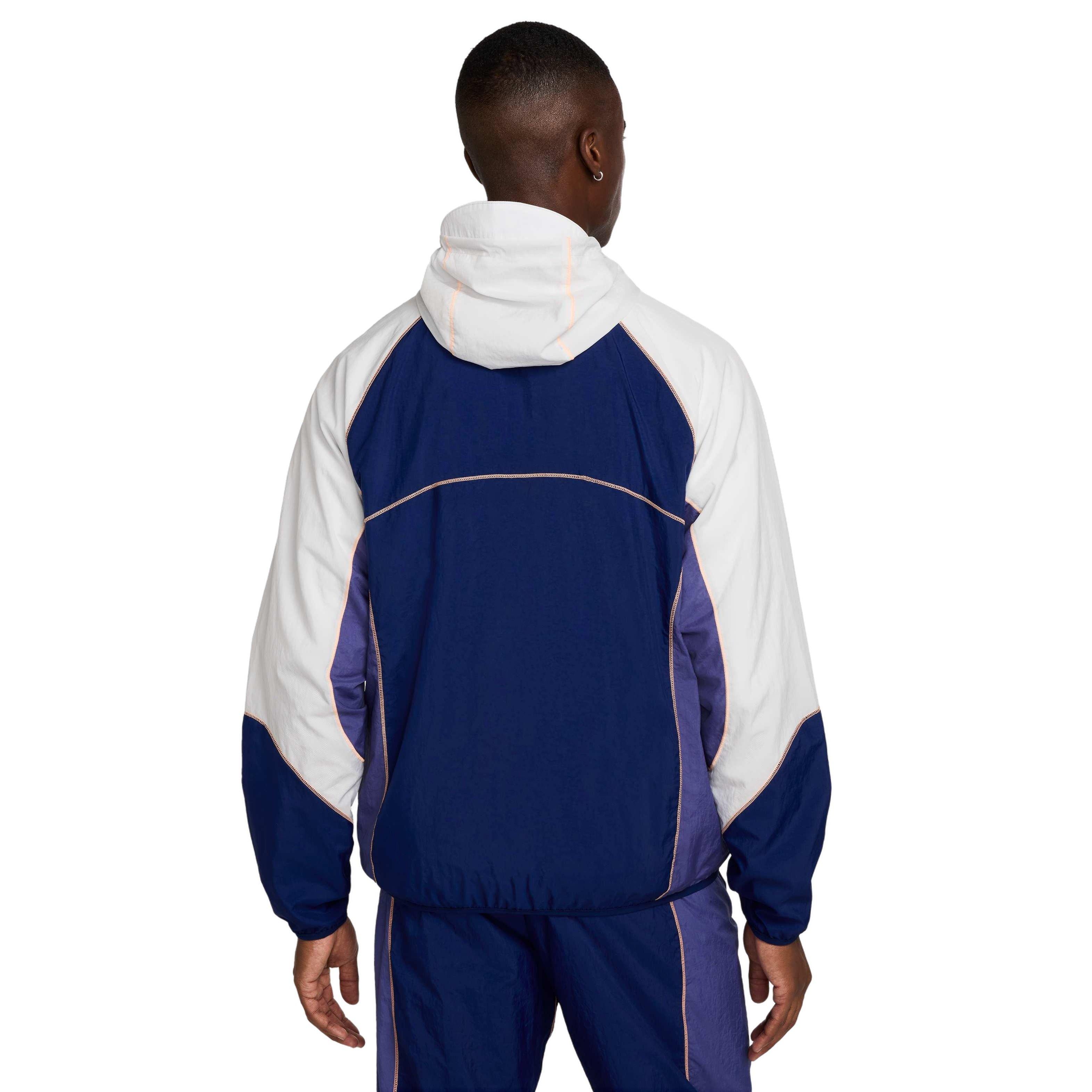 Nike Men's Strike+ Water-Repellent Hooded Soccer Jacket - BLUE Thumbnail View 2