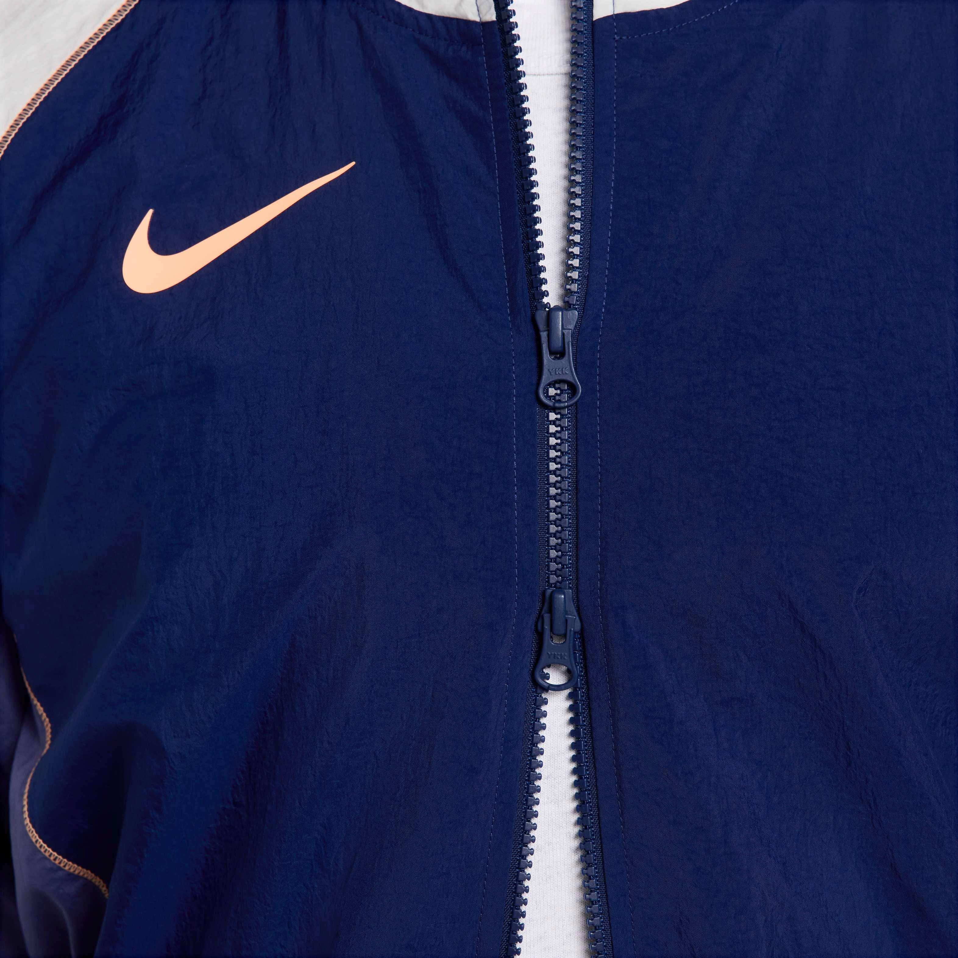 Nike Men's Strike+ Water-Repellent Hooded Soccer Jacket - BLUE Thumbnail View 5