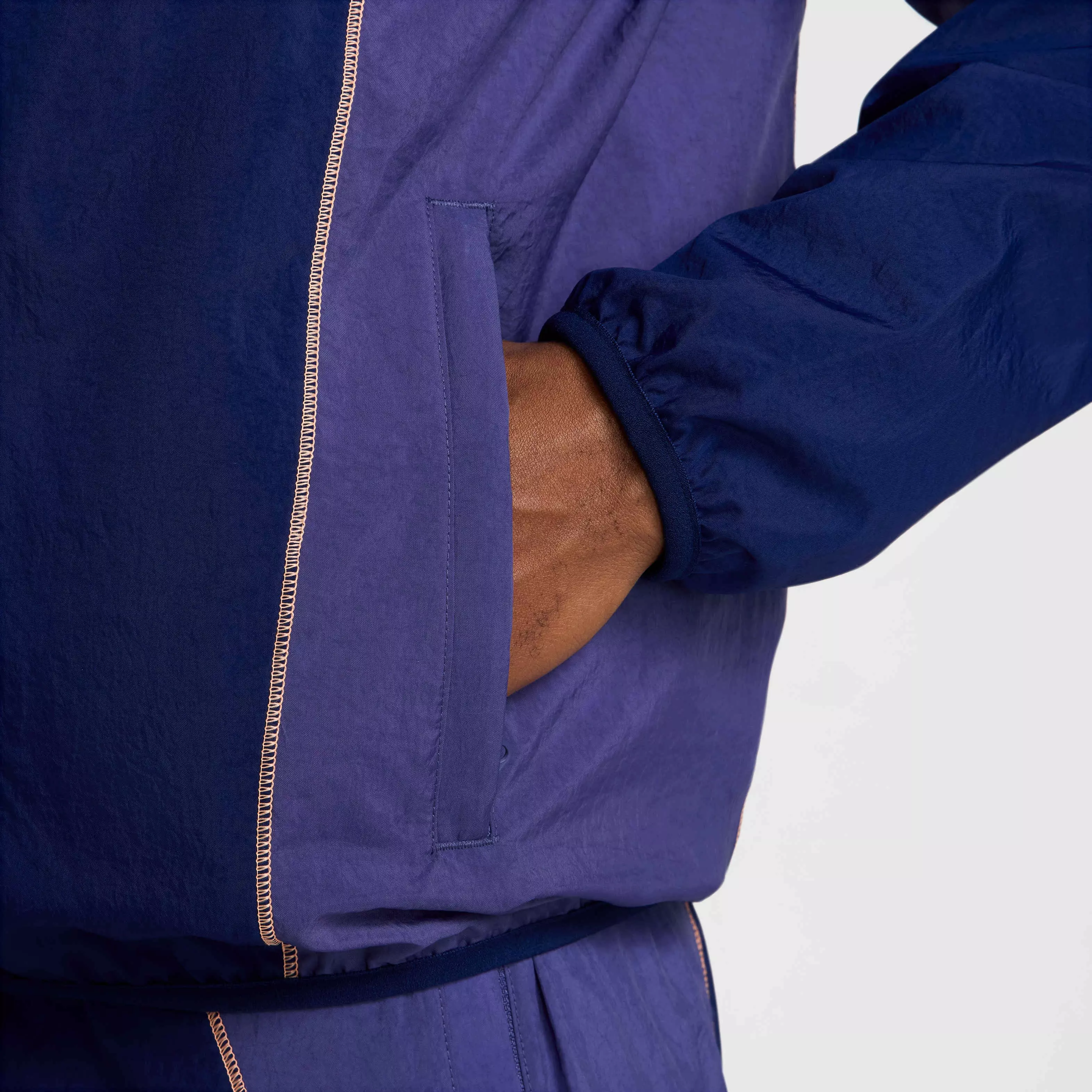 Nike Men's Strike+ Water-Repellent Hooded Soccer Jacket - BLUE