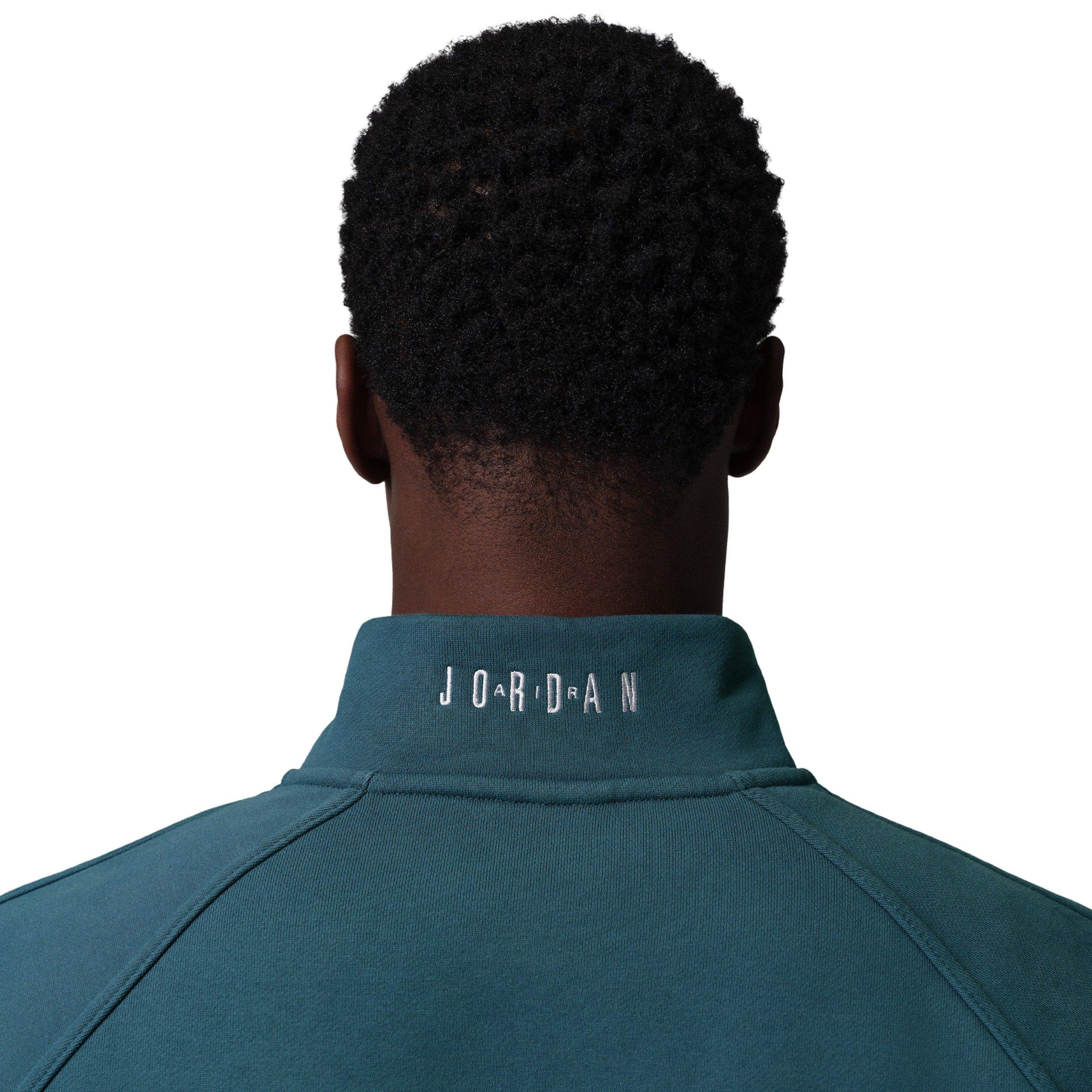 Jordan Men's Flight Graphic Fleece 1/4 Zip - BLUE Thumbnail View 4