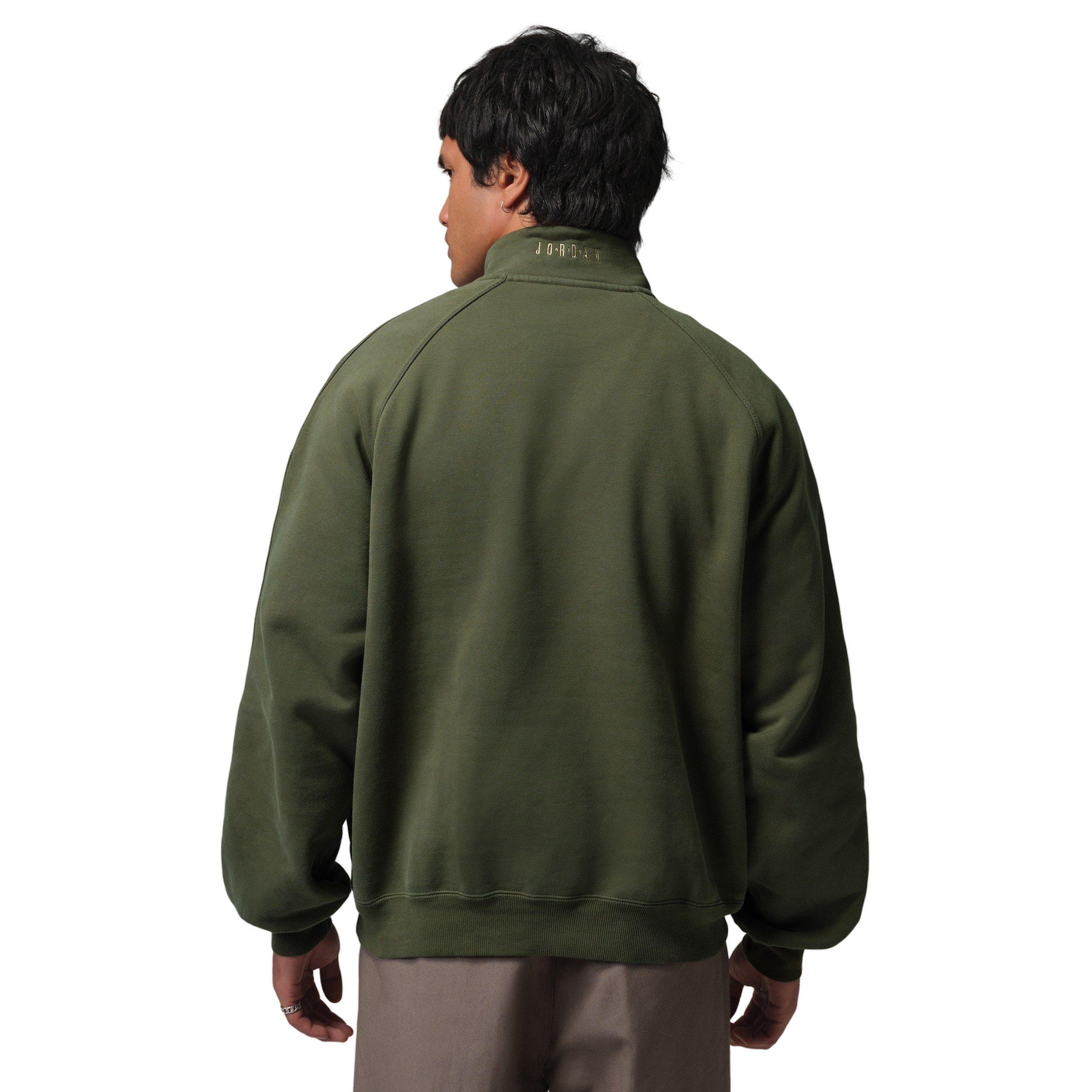 Jordan Men's Flight Graphic Fleece 1/4 Zip - GREEN Thumbnail View 2