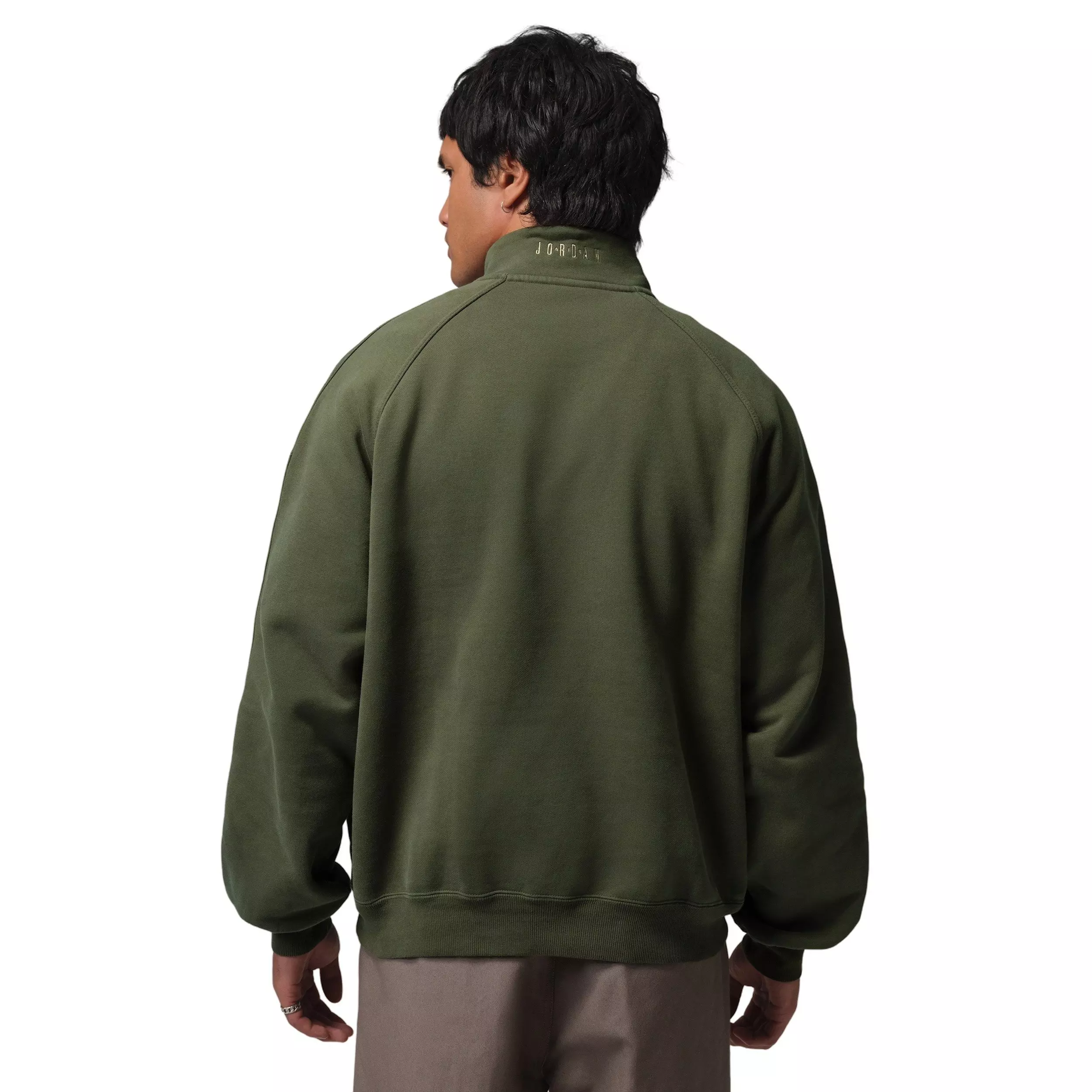 Jordan Men's Flight Graphic Fleece 1/4 Zip - GREEN