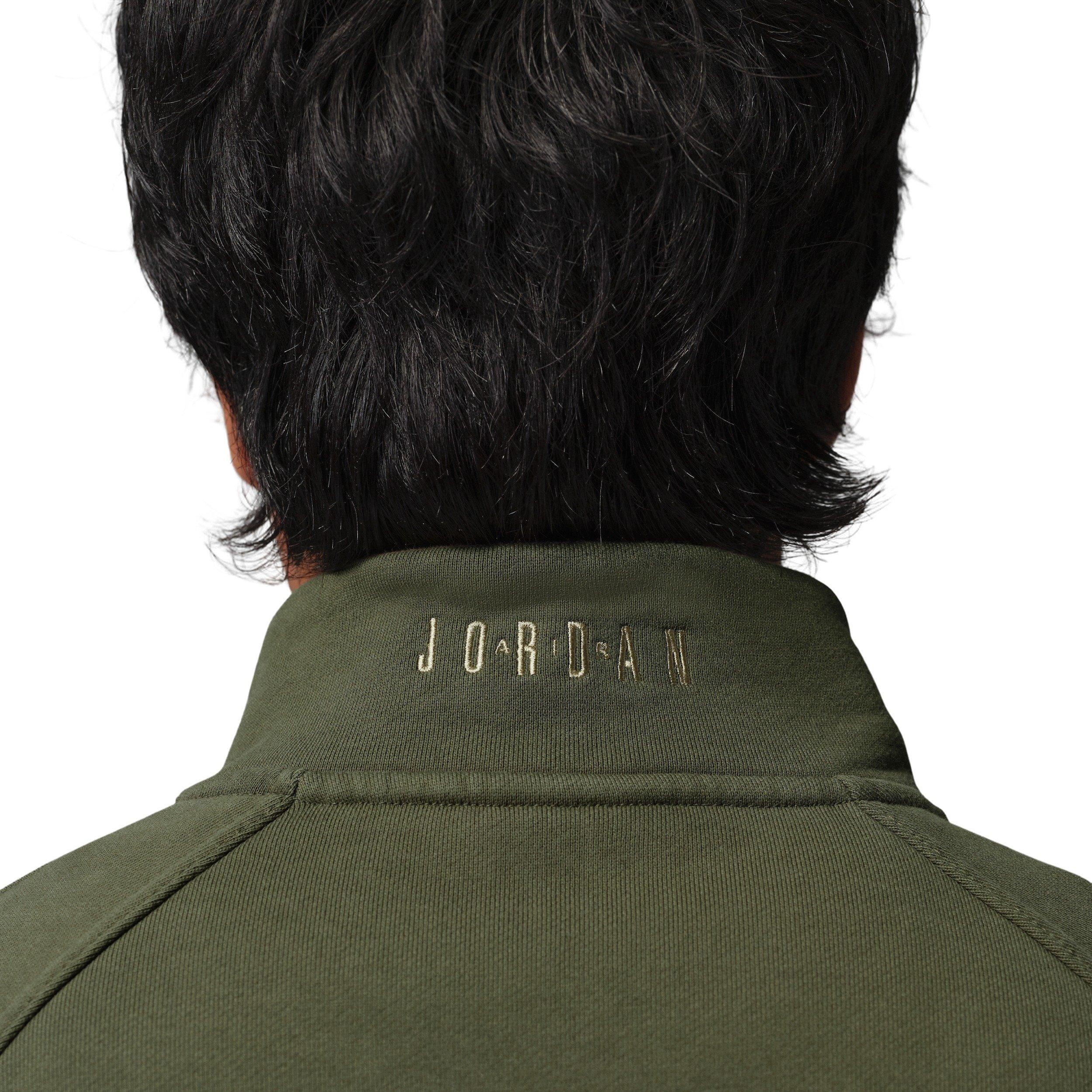 Jordan Men's Flight Graphic Fleece 1/4 Zip - GREEN Thumbnail View 6