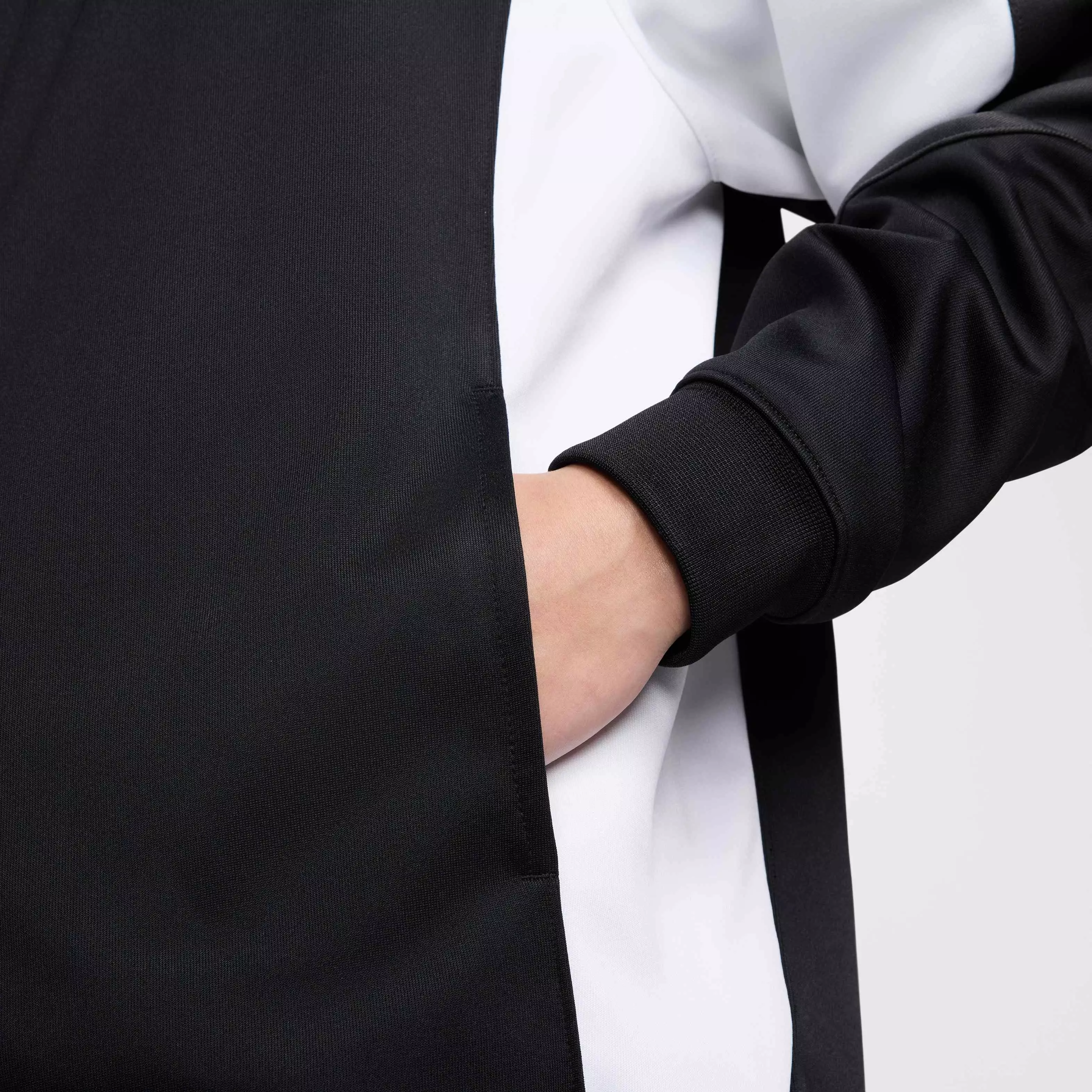 Nike Air Men's Poly-Knit Full-Zip​ Jacket - BLACK