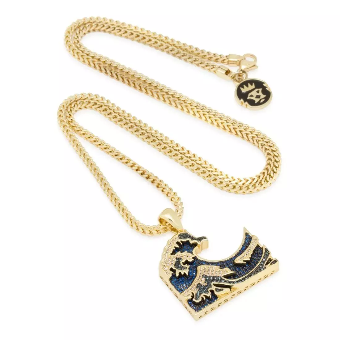King Ice Great Wave Necklace - GOLD