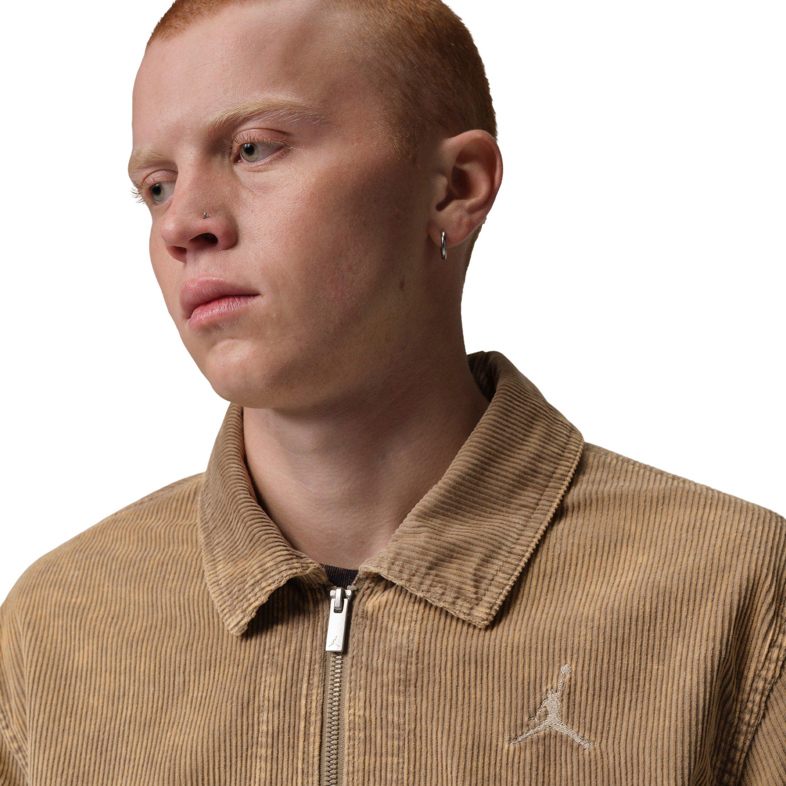 Jordan Men's Flight Corduroy Chore Jacket - BROWN Thumbnail View 3