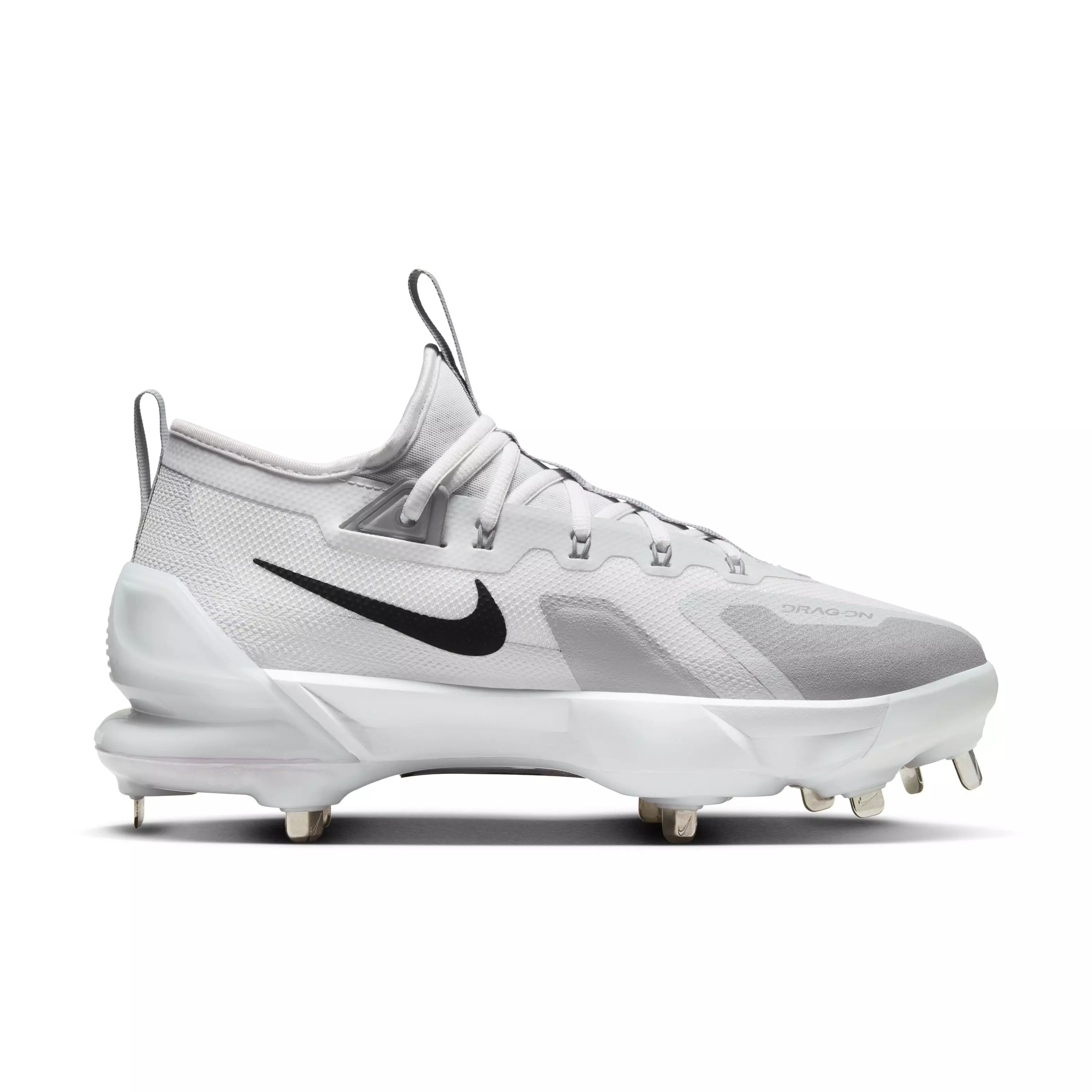 Nike Force Zoom Trout 9 Elite "White/Black/Pure Platinum/Bright Crimson" Men's Baseball Cleat - WHITE/BLACK/PLATINUM/CRIMSON