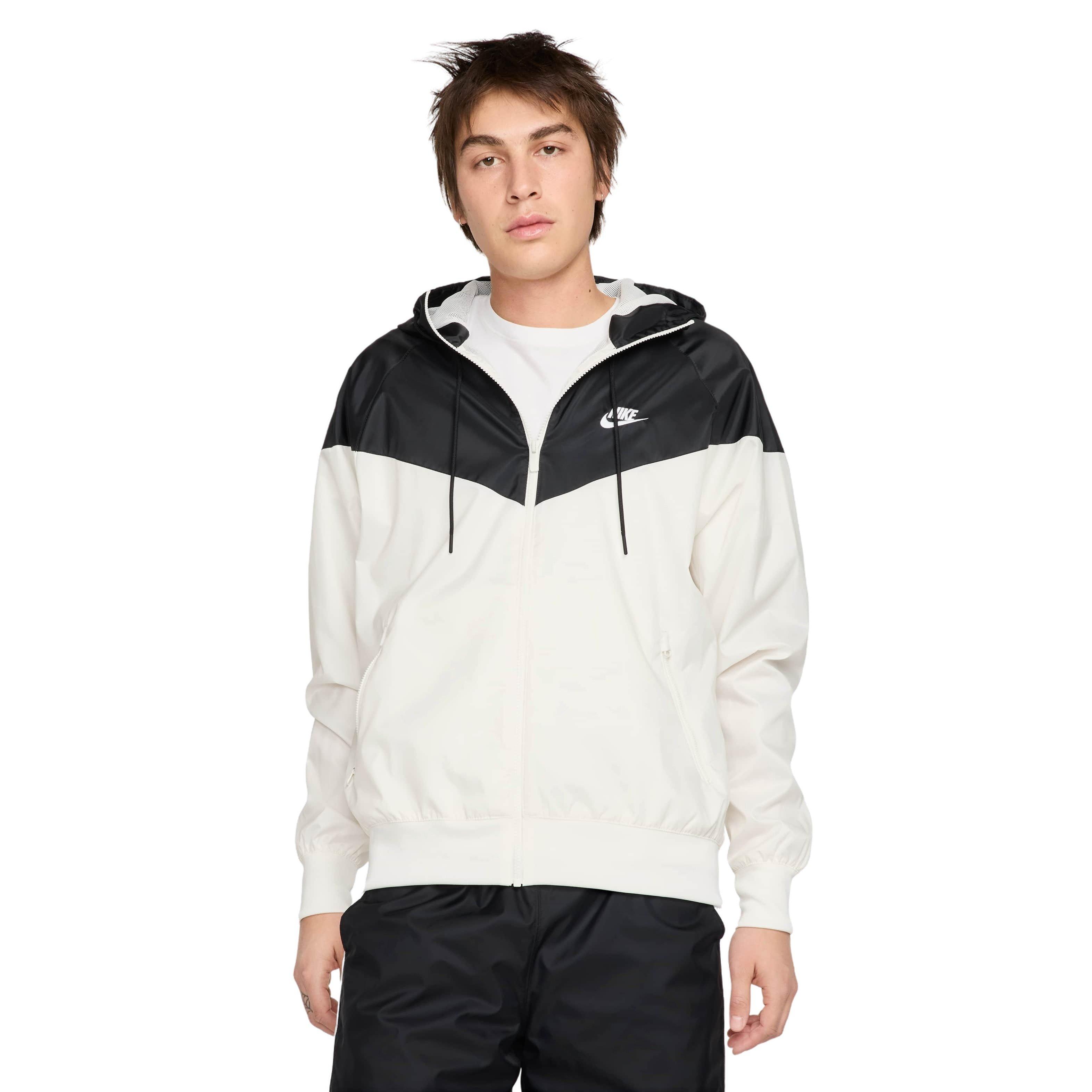 Nike Men's Sportswear Windrunner Hooded Jacket - WHITE Thumbnail View 1