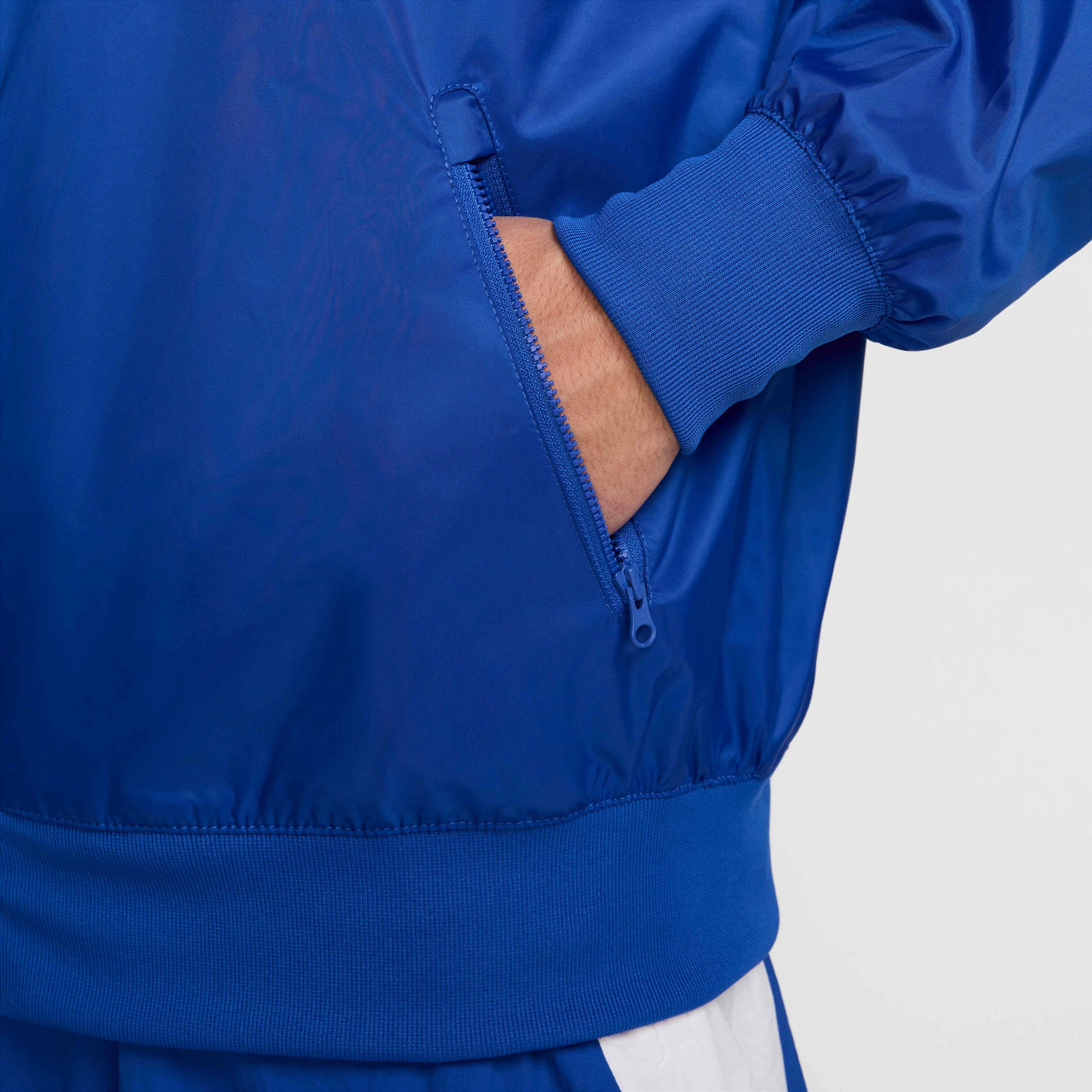 Nike Men's Sportswear Windrunner Hooded Jacket - ROYAL Thumbnail View 5