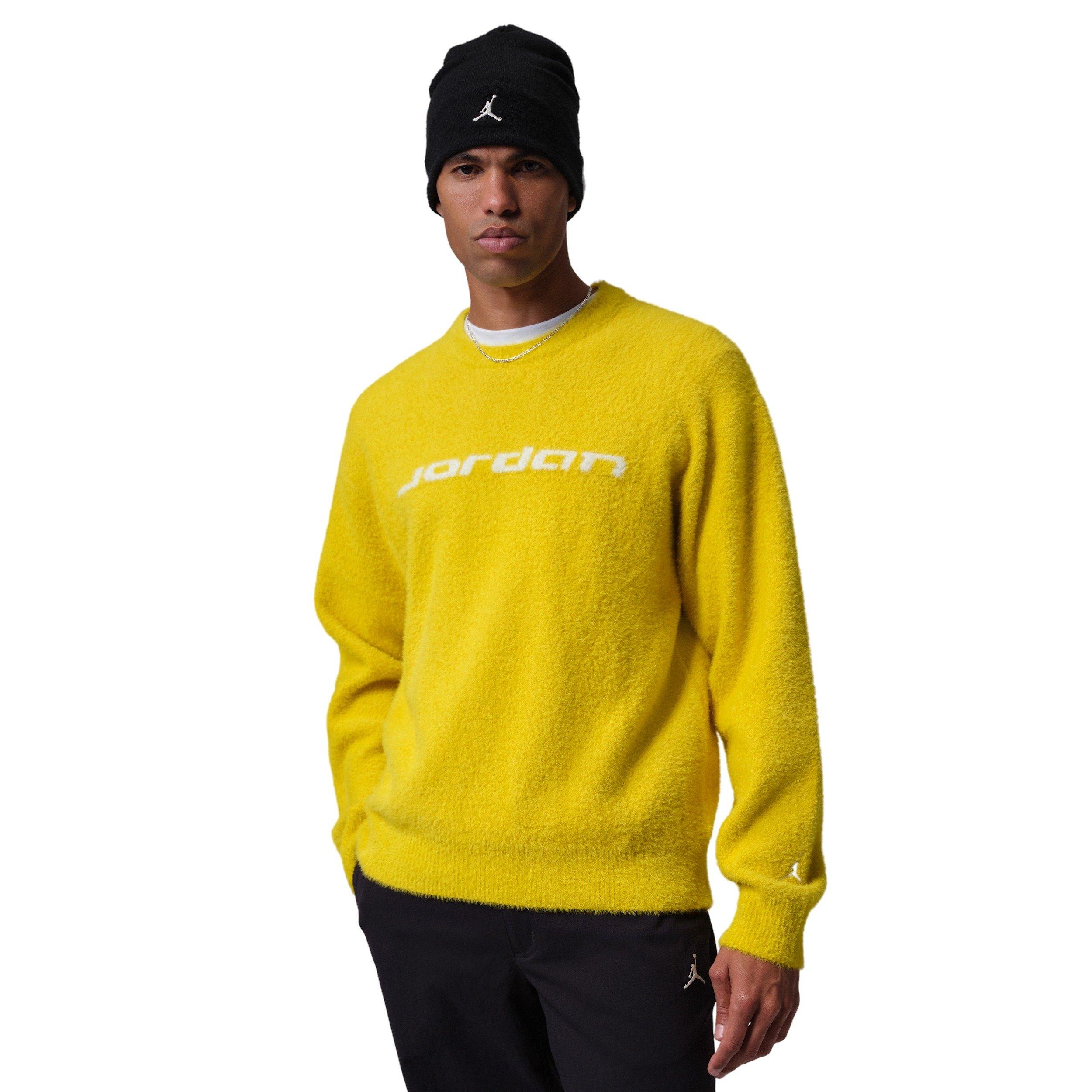 Jordan Men's Flight Mohair Sweater -Yellow - YELLOW Thumbnail View 1