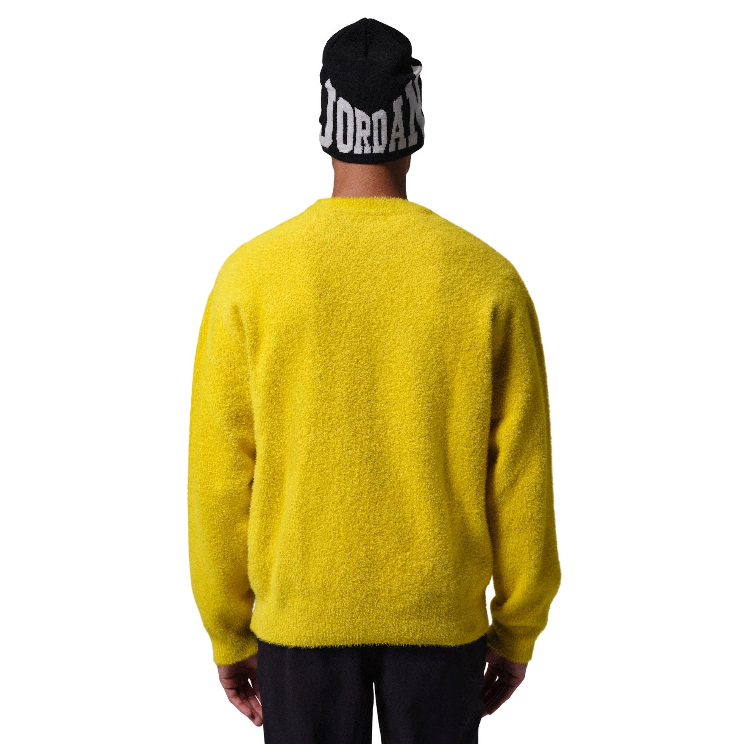 Jordan Men's Flight Mohair Sweater - Yellow - YELLOW Thumbnail View 2