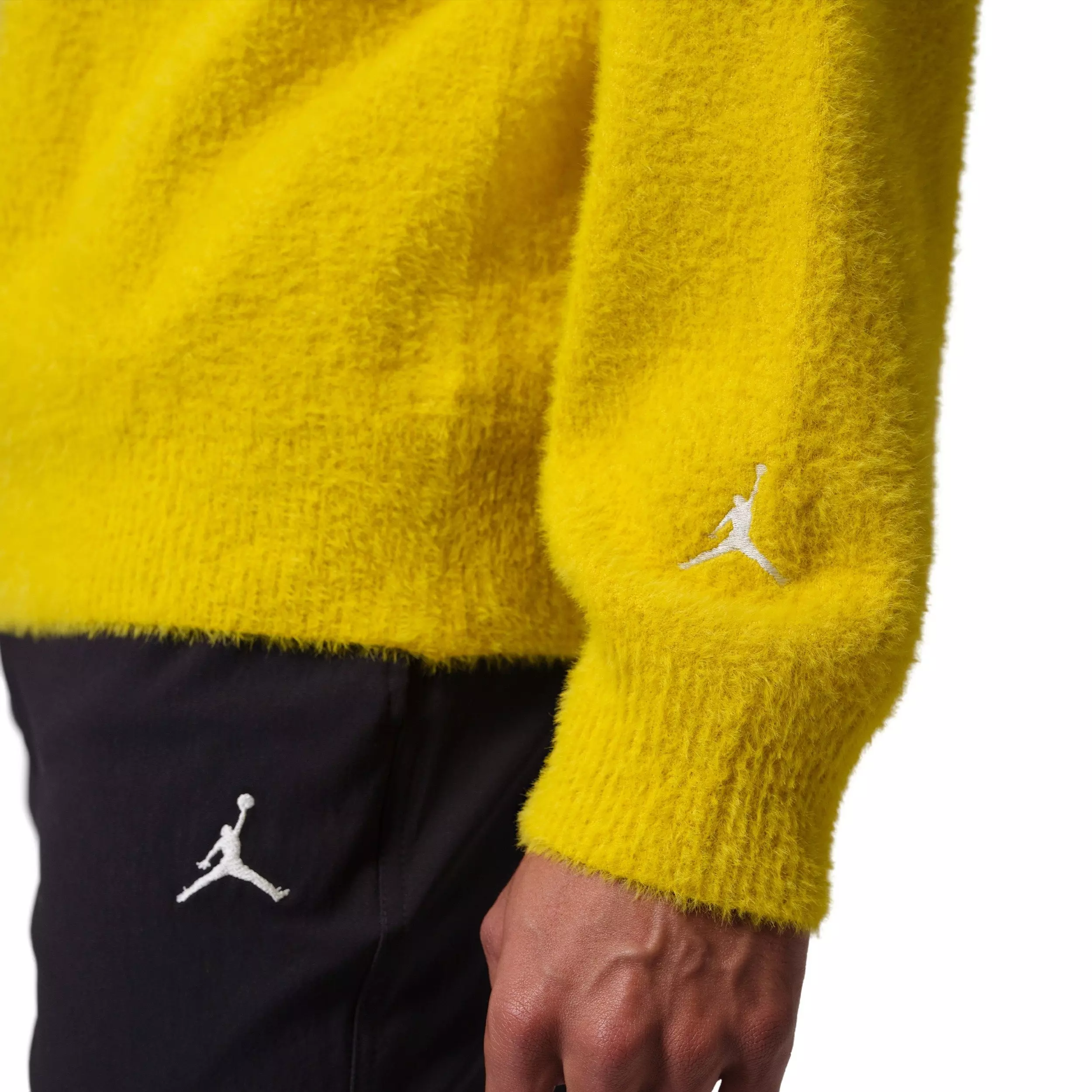 Jordan Men's Flight Mohair Sweater - Yellow - YELLOW