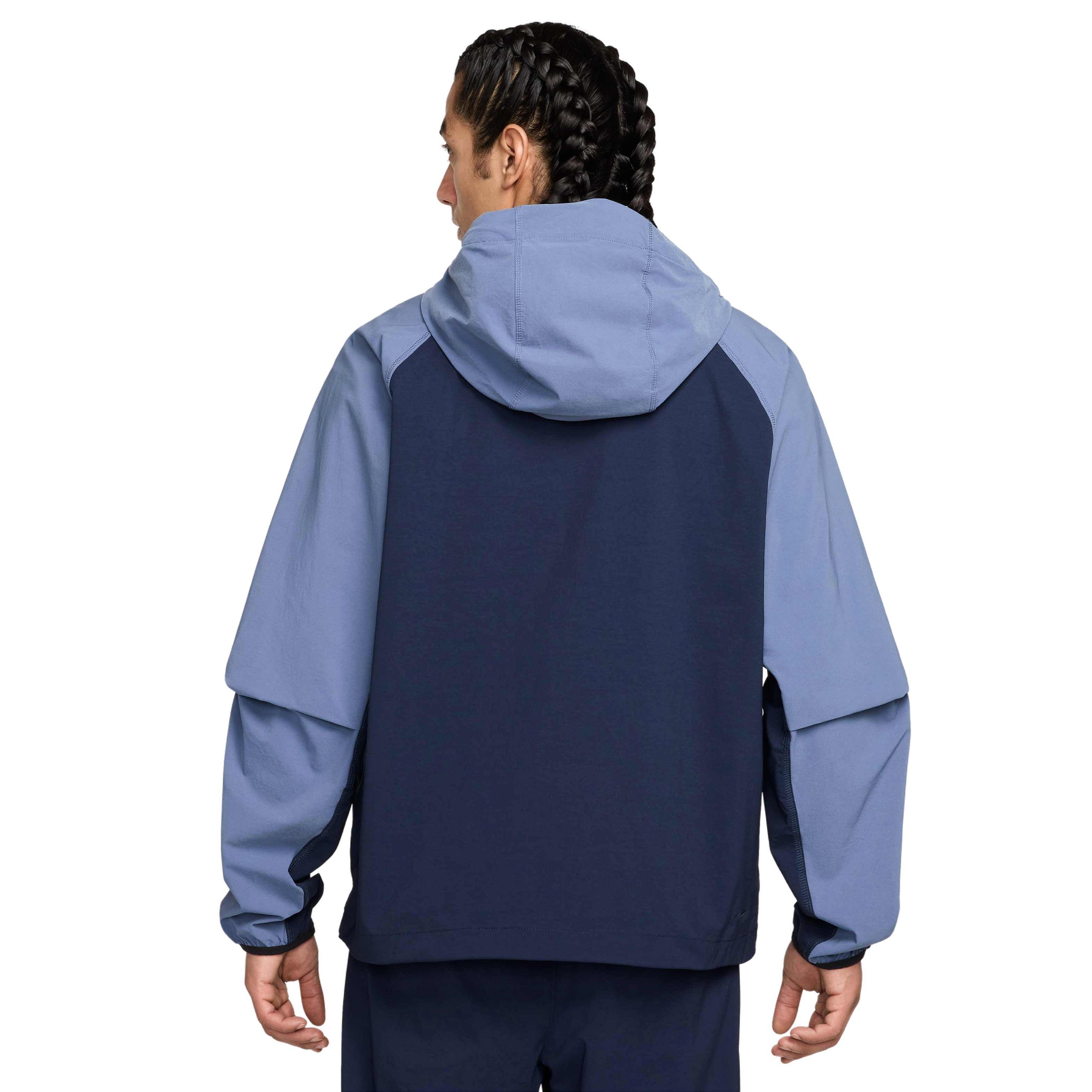 Nike Men's Tech​ Woven Full Zip Jacket - BLUE Thumbnail View 2