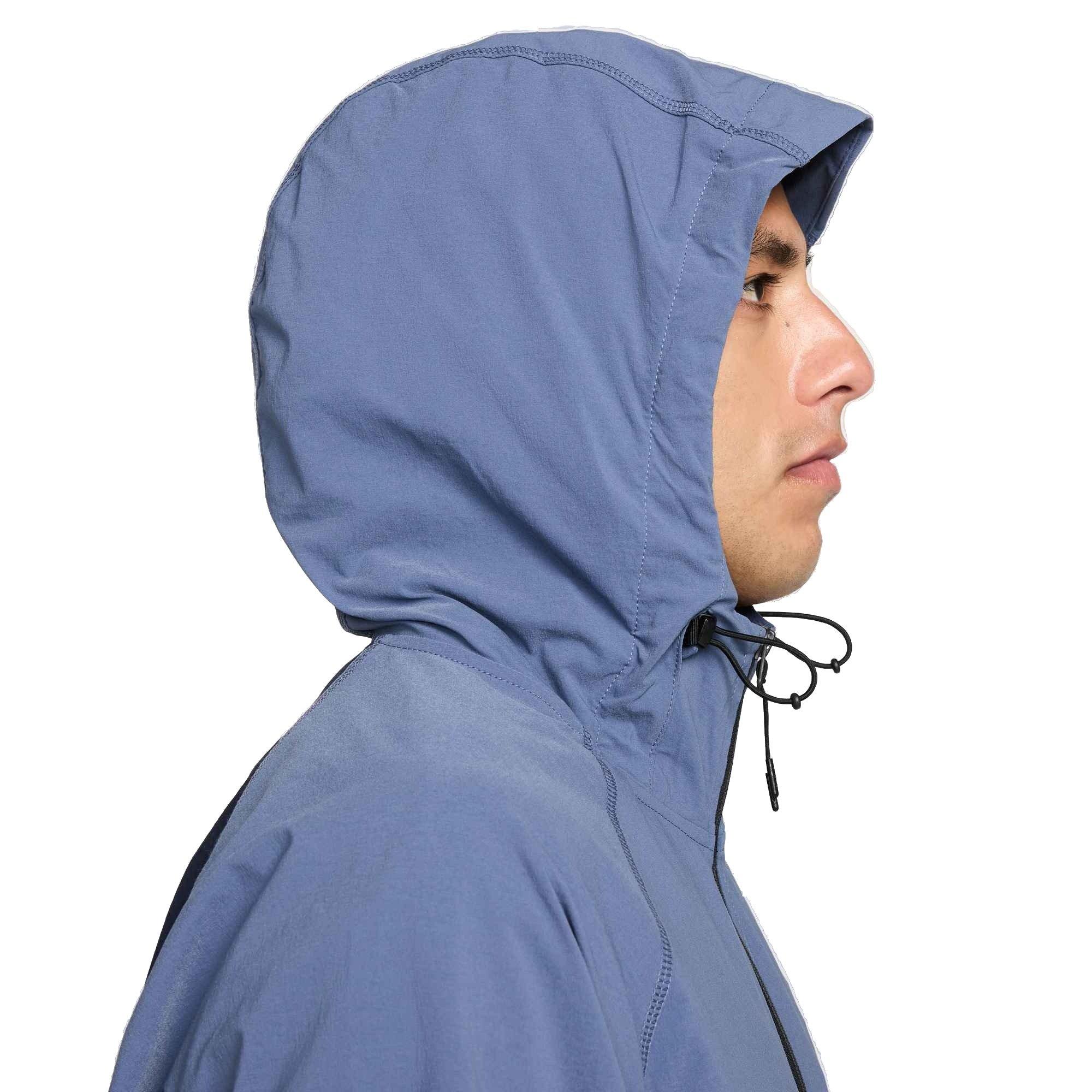 Nike Men's Tech​ Woven Full Zip Jacket - BLUE Thumbnail View 9