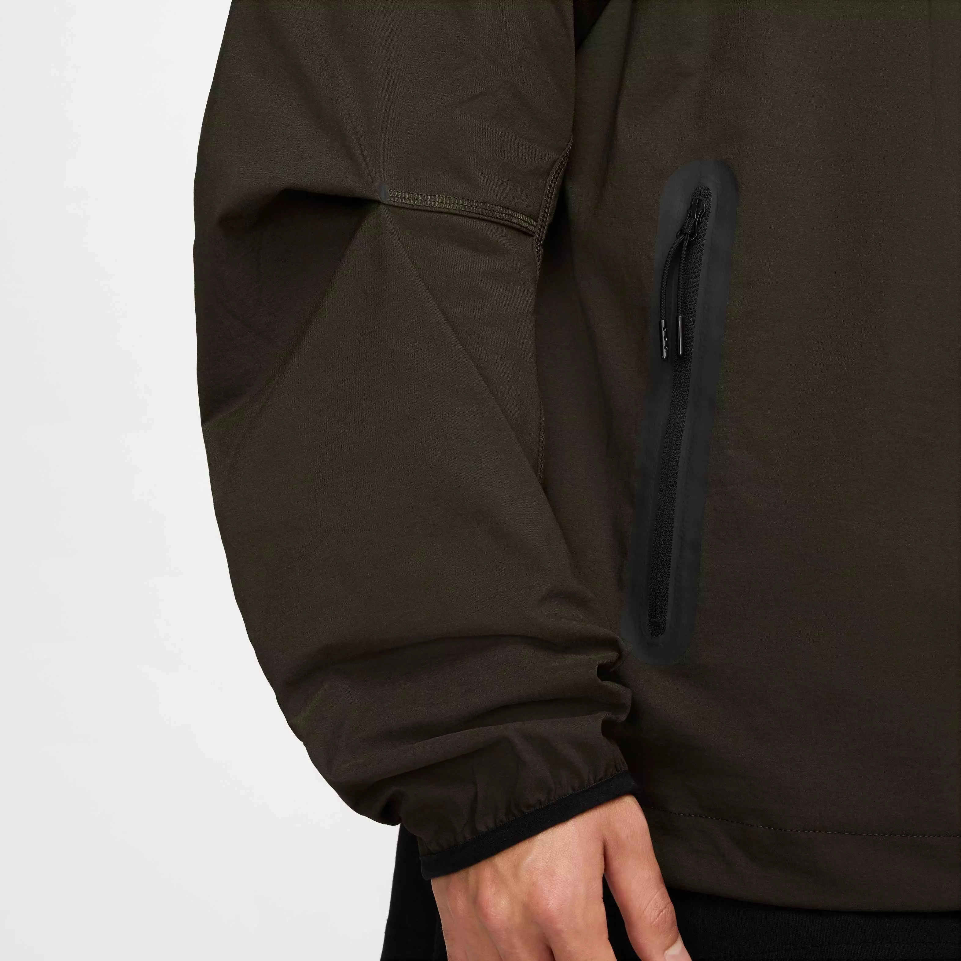 Nike Men's Tech​ Woven Full Zip Jacket - GREEN
