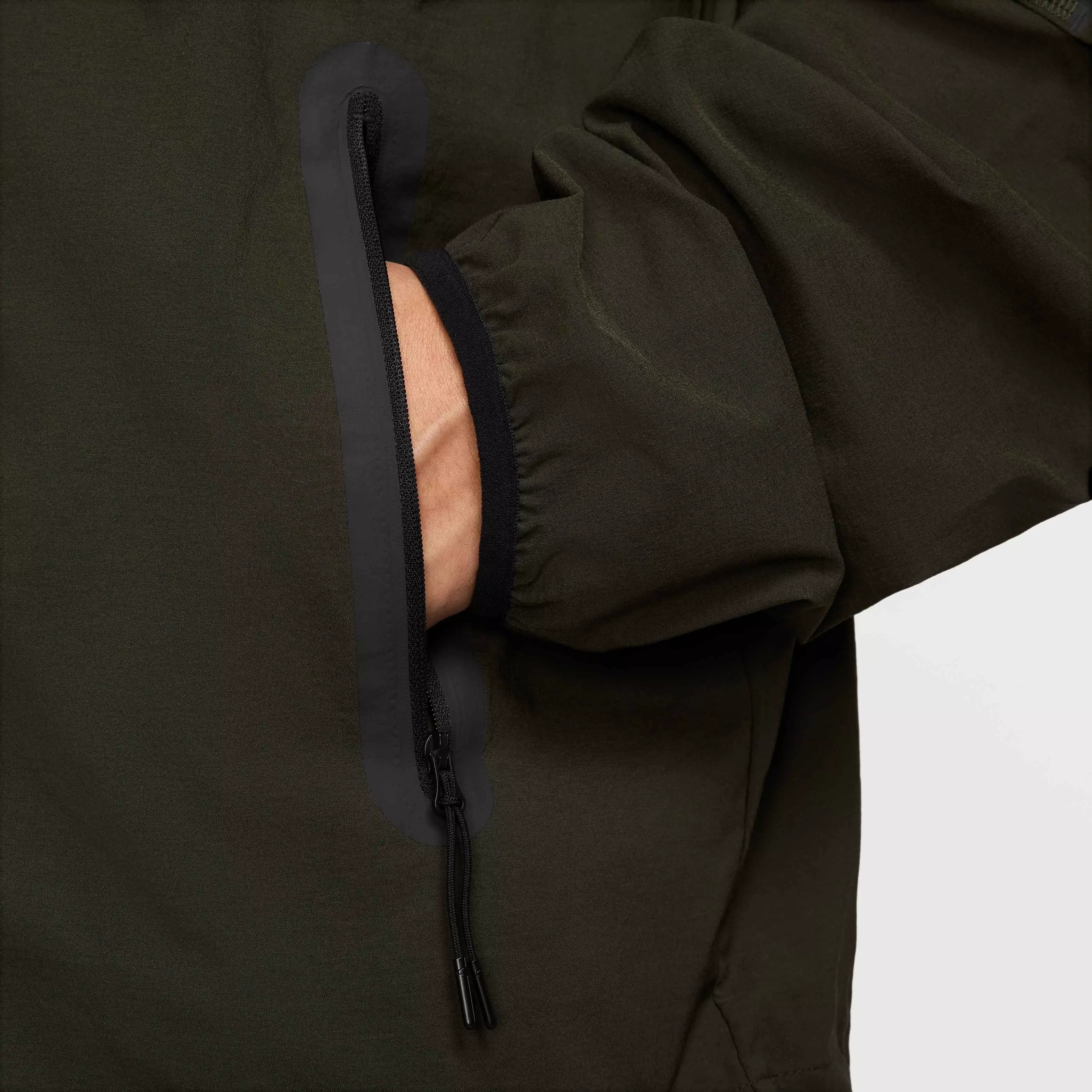 Nike Men's Tech​ Woven Full Zip Jacket - GREEN