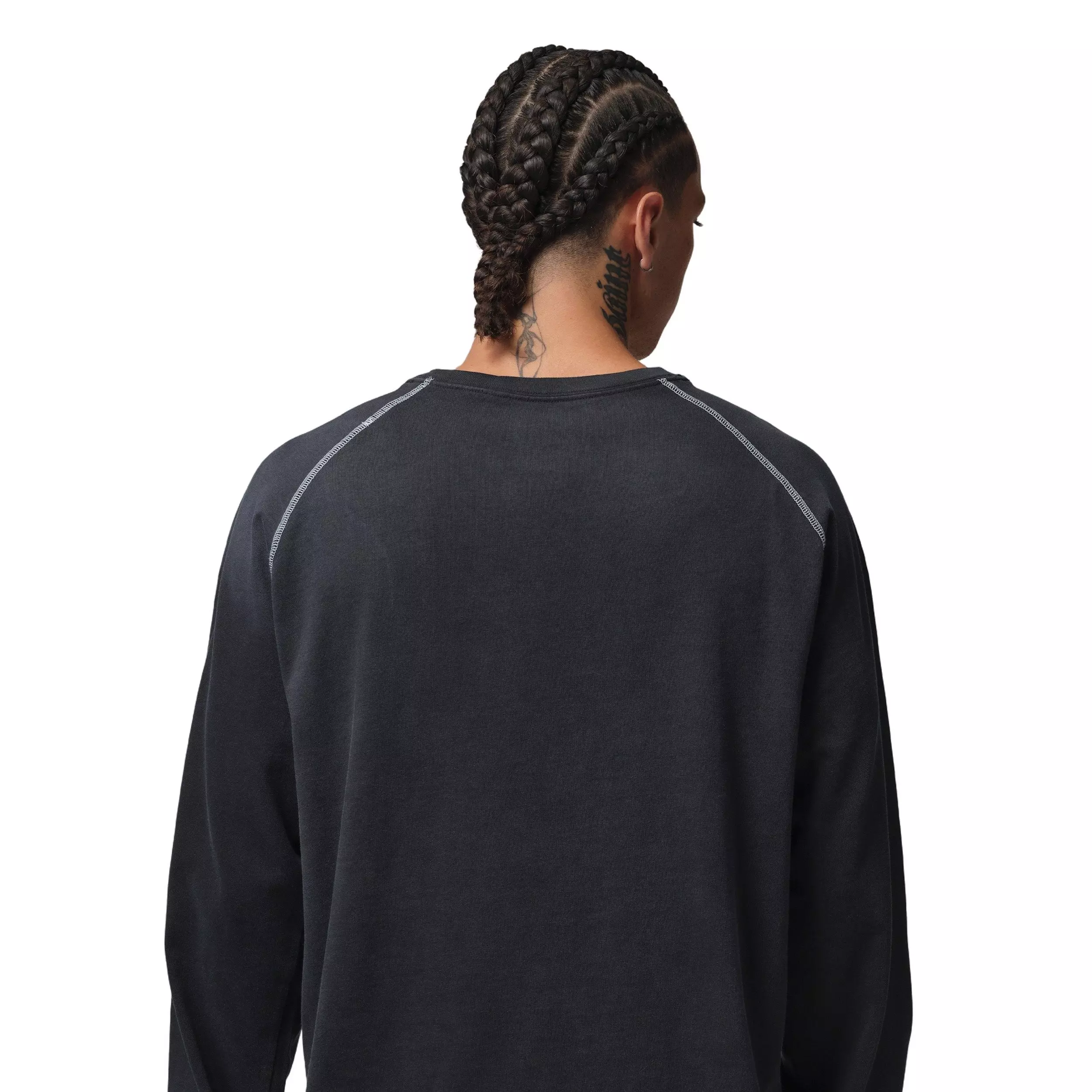 Jordan Men's Flight Heavyweight Long-Sleeved Shirt - BLACK