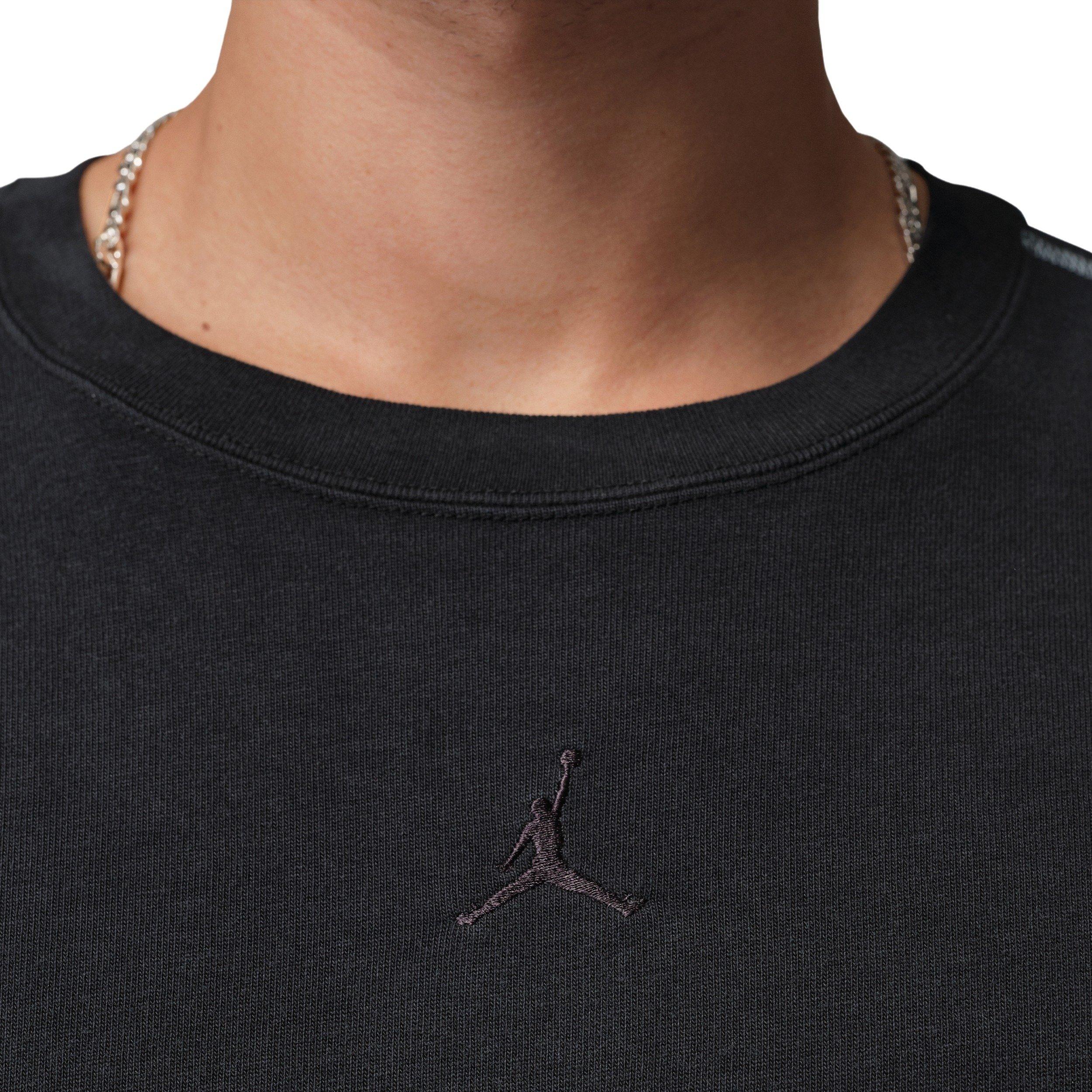 Jordan Men's Flight Heavyweight Long-Sleeved Shirt - BLACK Thumbnail View 4