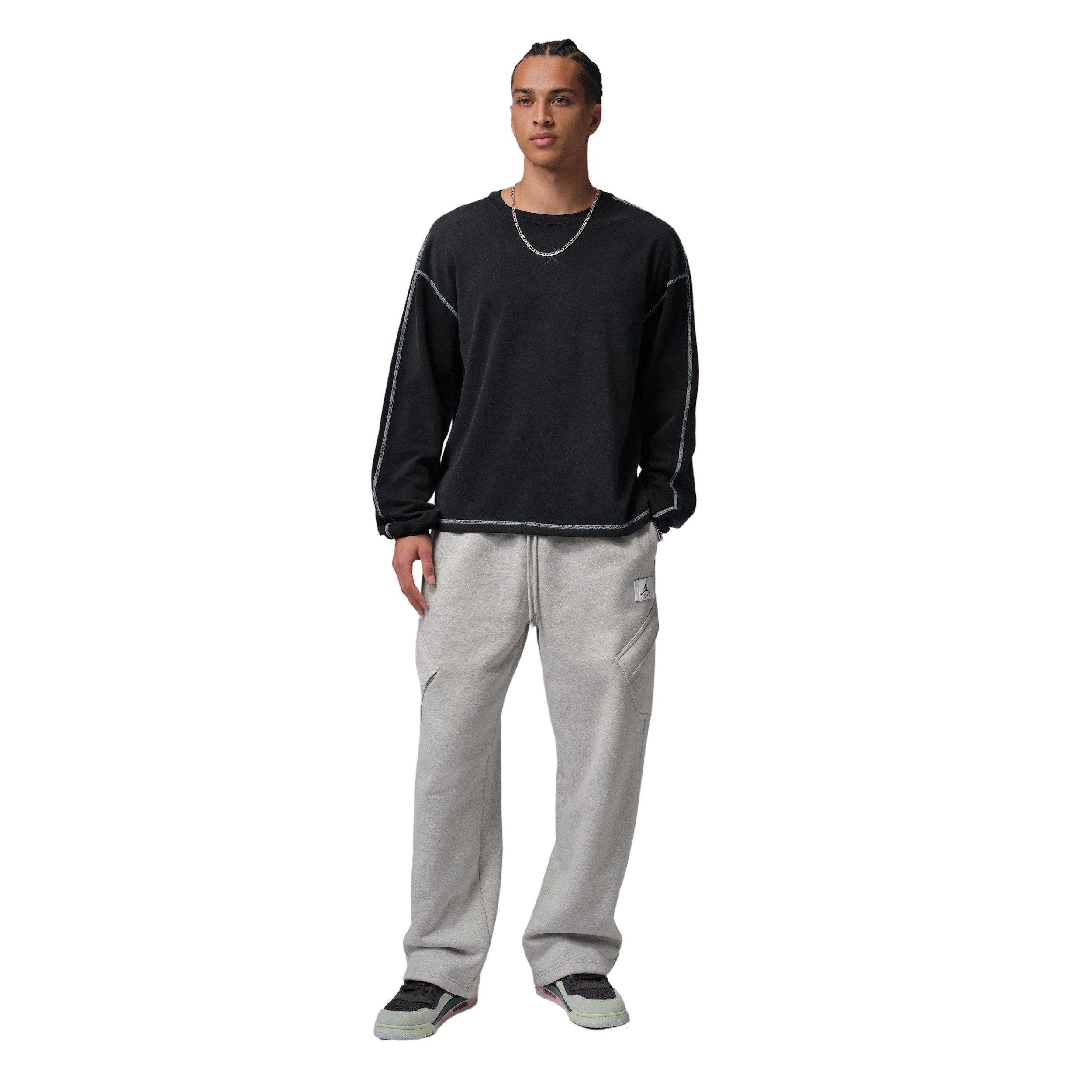 Jordan Men's Flight Heavyweight Long-Sleeved Shirt - BLACK Thumbnail View 5