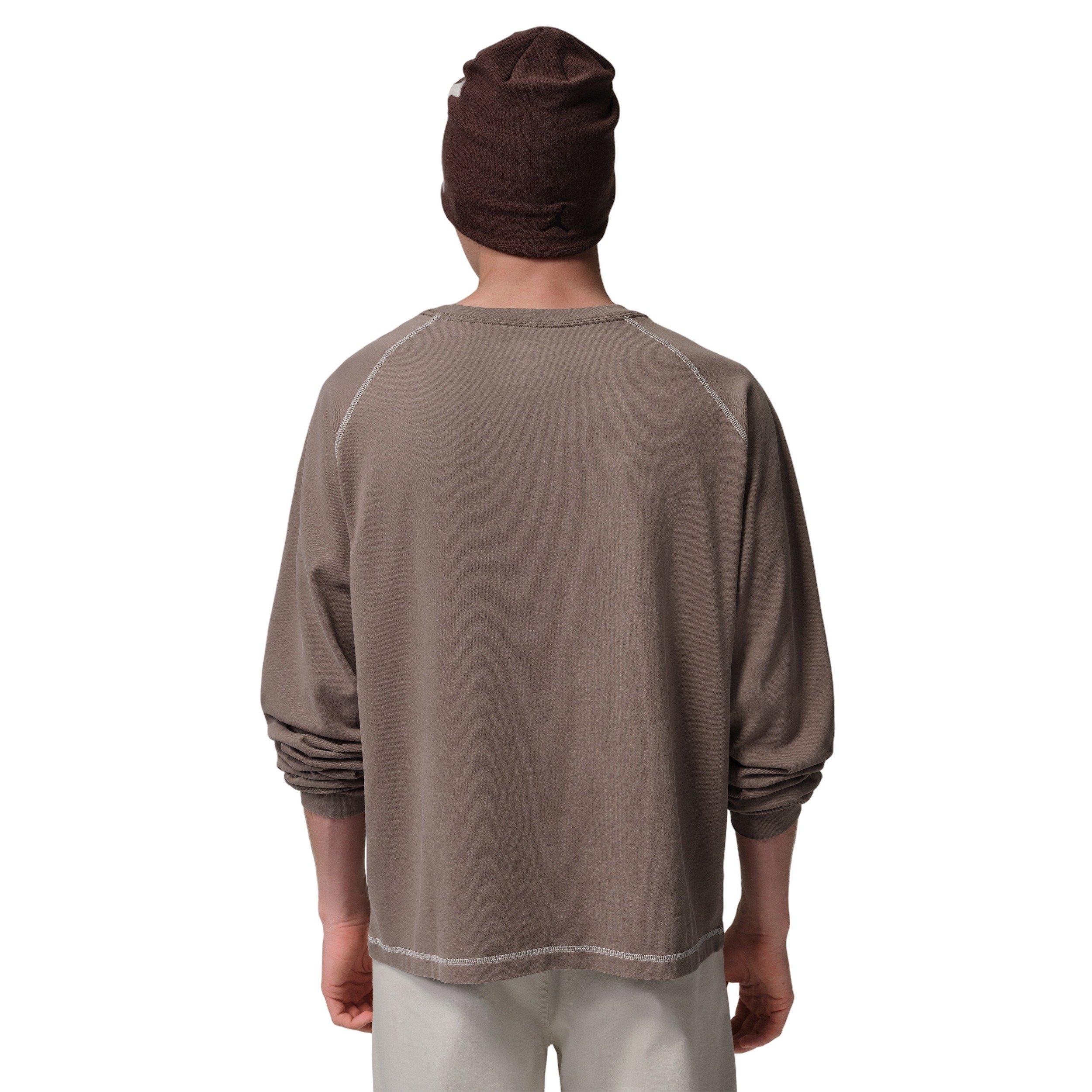 Jordan Men's Flight Heavyweight Long-Sleeved Shirt - BROWN Thumbnail View 2