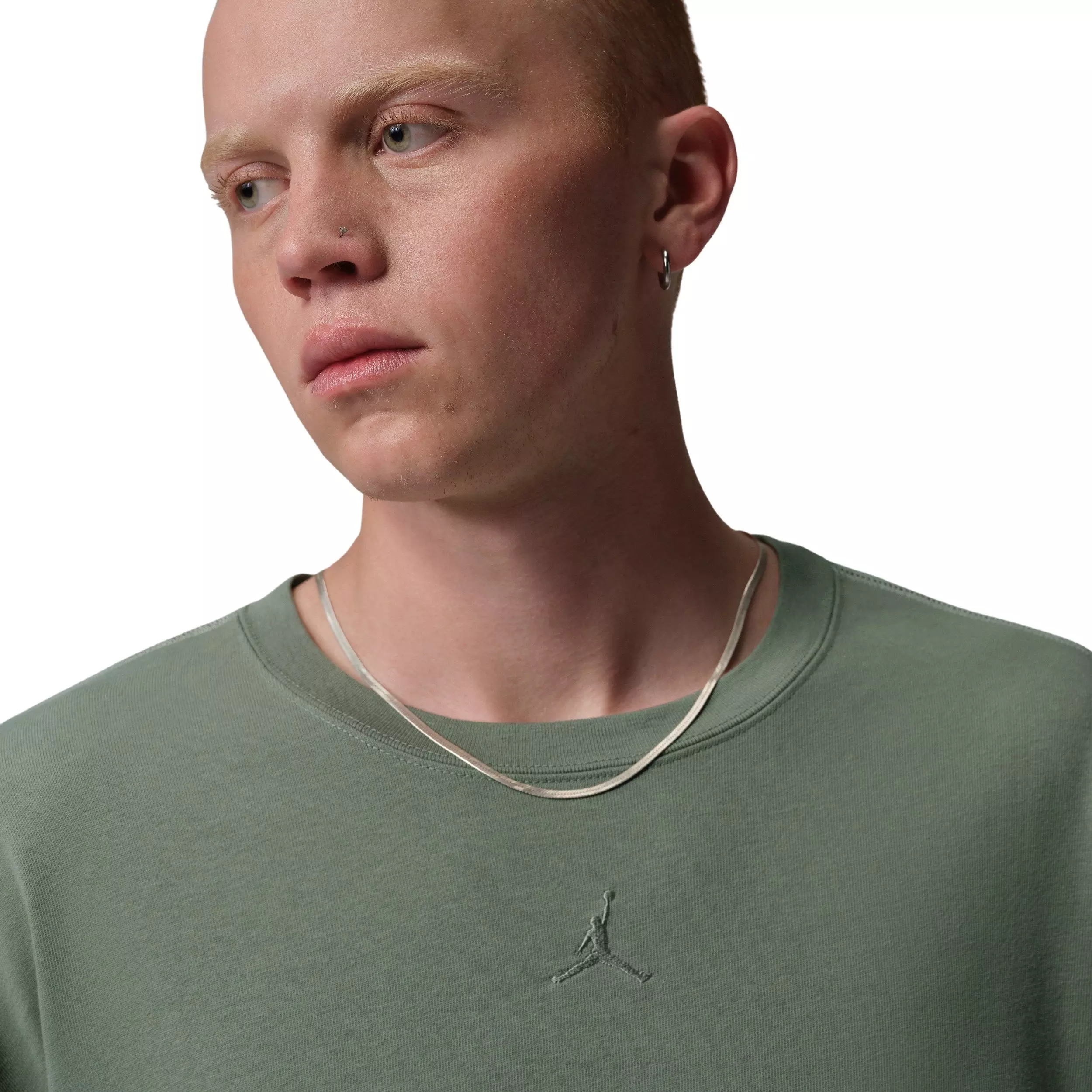 Jordan Men's Flight Heavyweight Long-Sleeved Shirt - GREEN