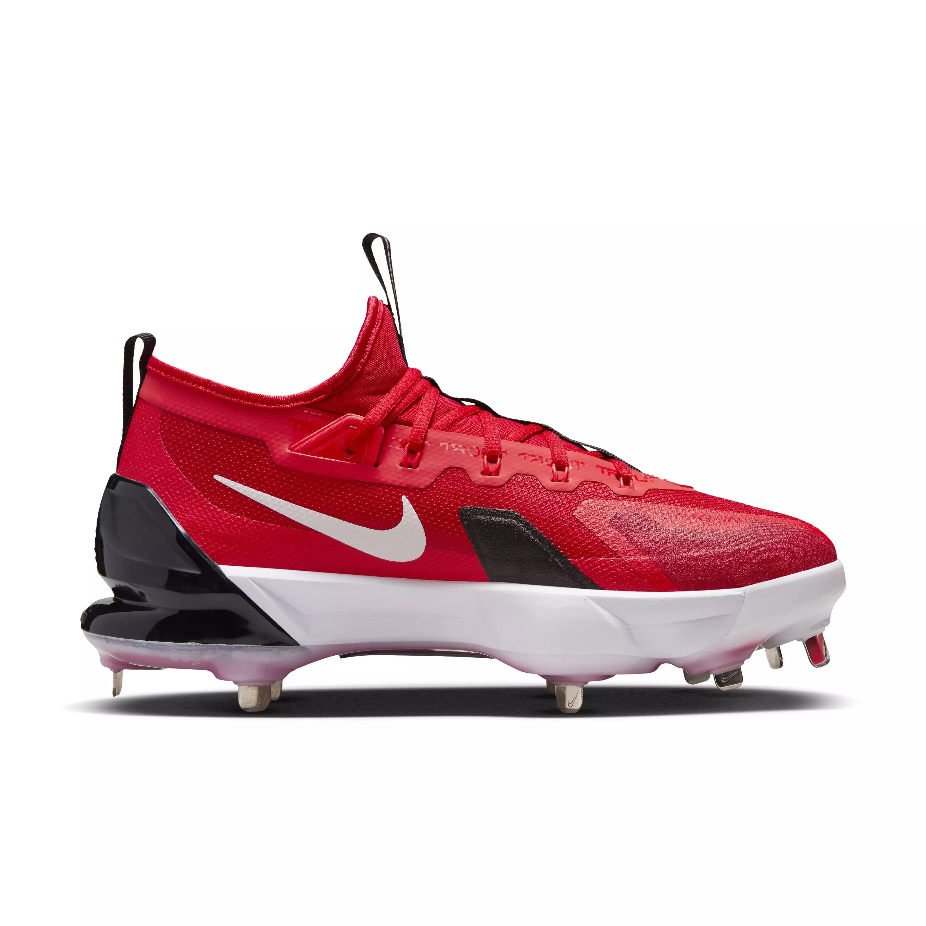 Nike Force Zoom Trout 9 Elite "University Red/White/Light Crimson/Black" Men's Baseball Cleat - RED/WHITE/LT CRIMSON/BLACK