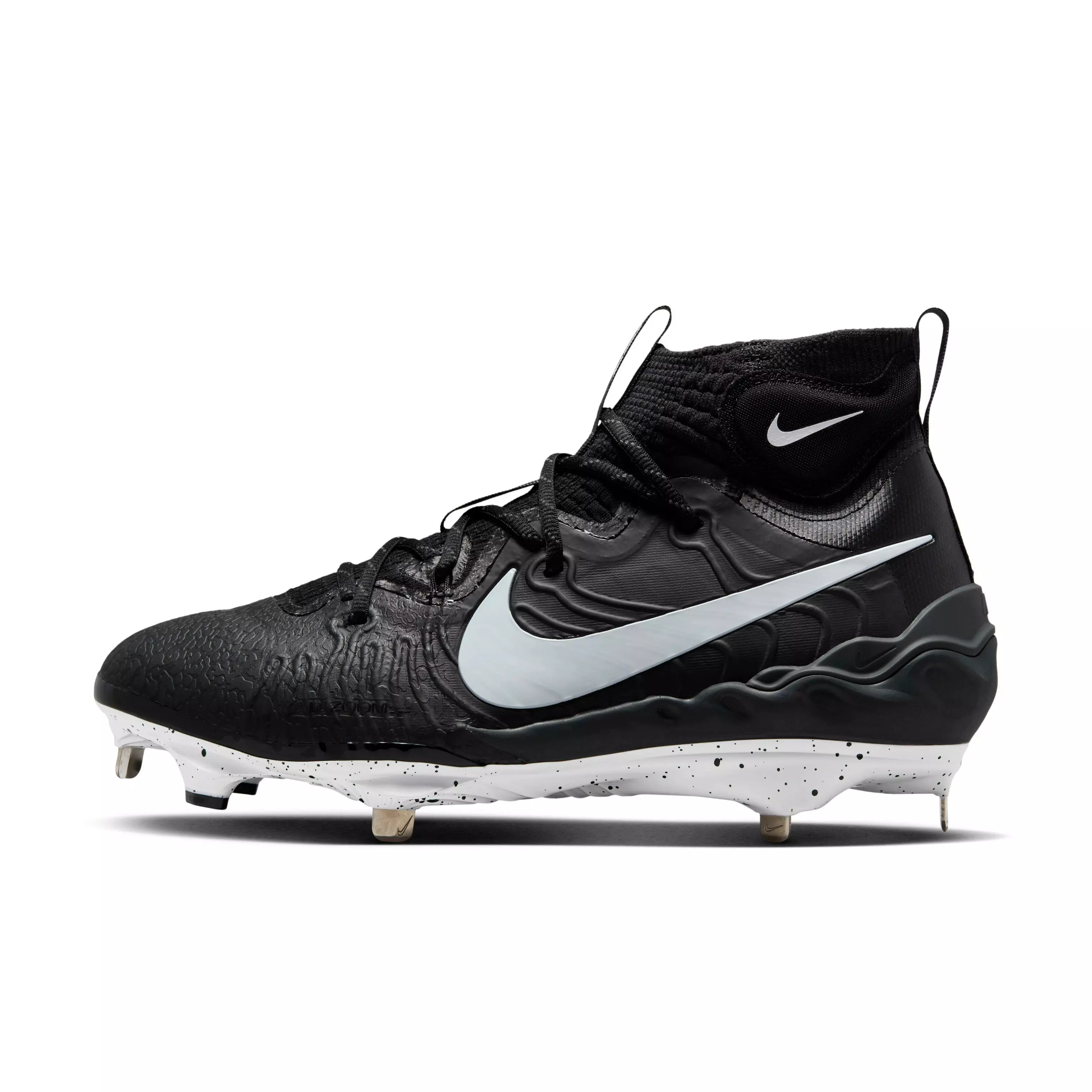 Nike Alpha Huarache NXT "Black/Dark Smoke Grey/White" Men's Baseball Cleat - BLACK/DK GREY/WHITE