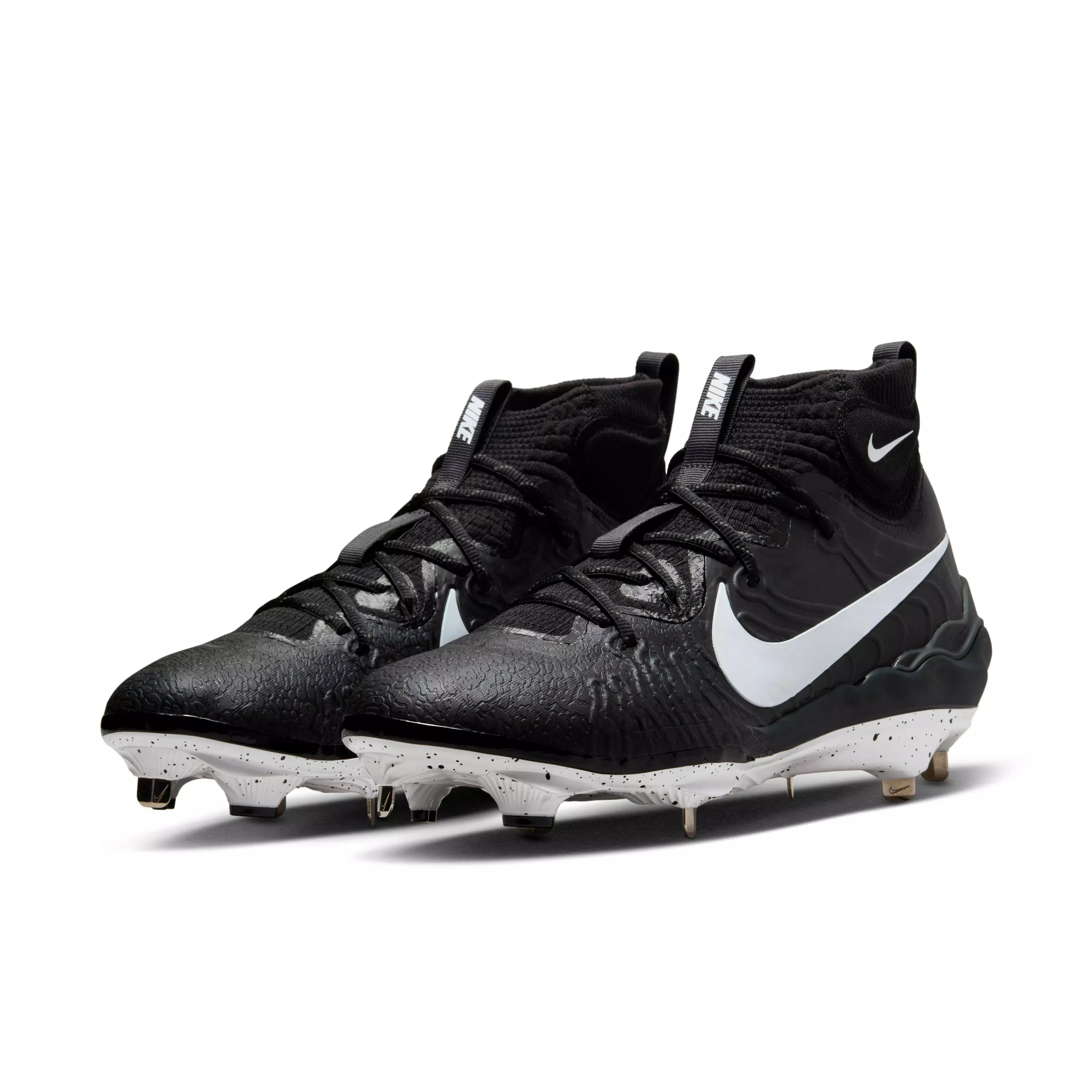 Nike Alpha Huarache NXT "Black/Dark Smoke Grey/White" Men's Baseball Cleat - BLACK/DK GREY/WHITE