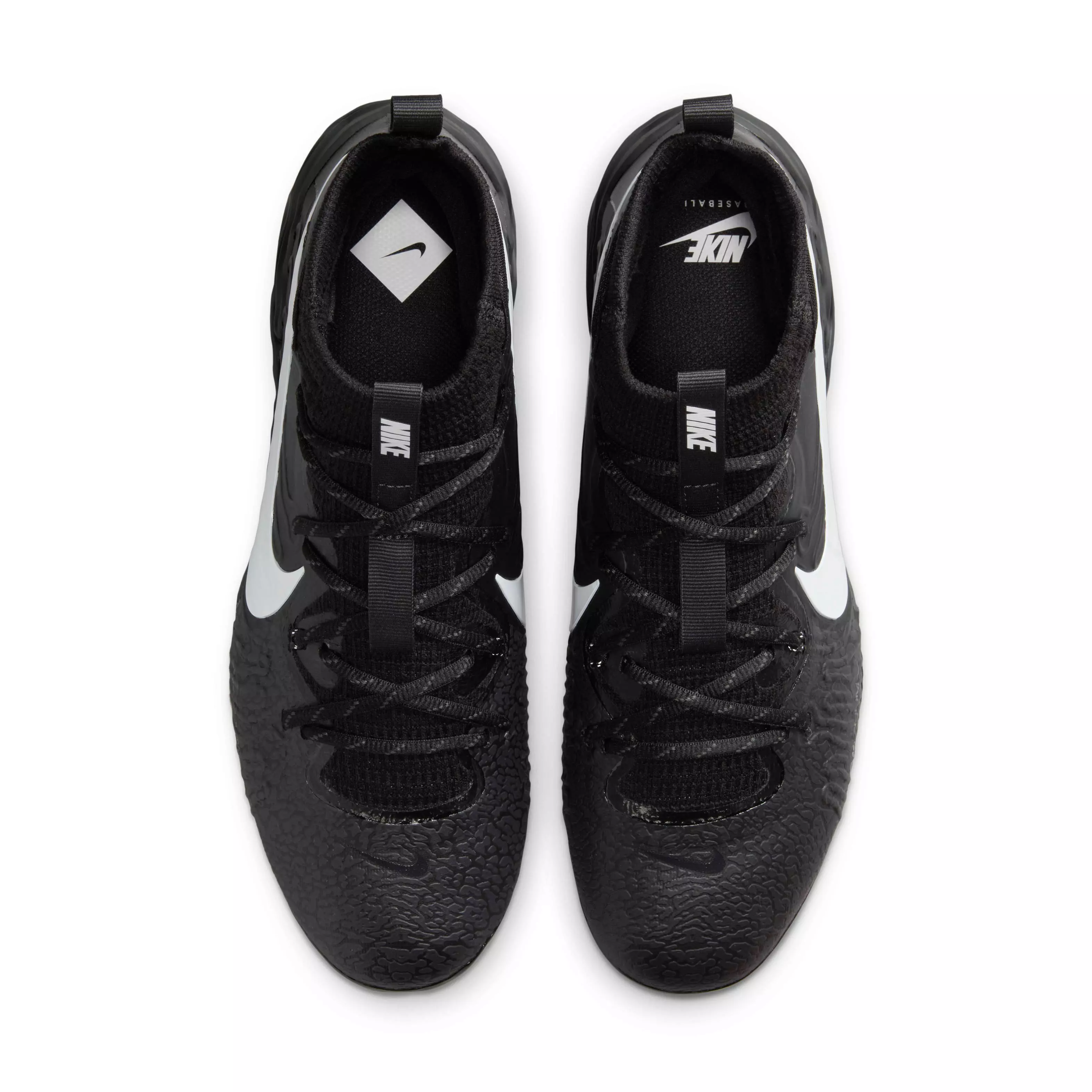 Nike Alpha Huarache NXT "Black/Dark Smoke Grey/White" Men's Baseball Cleat - BLACK/DK GREY/WHITE