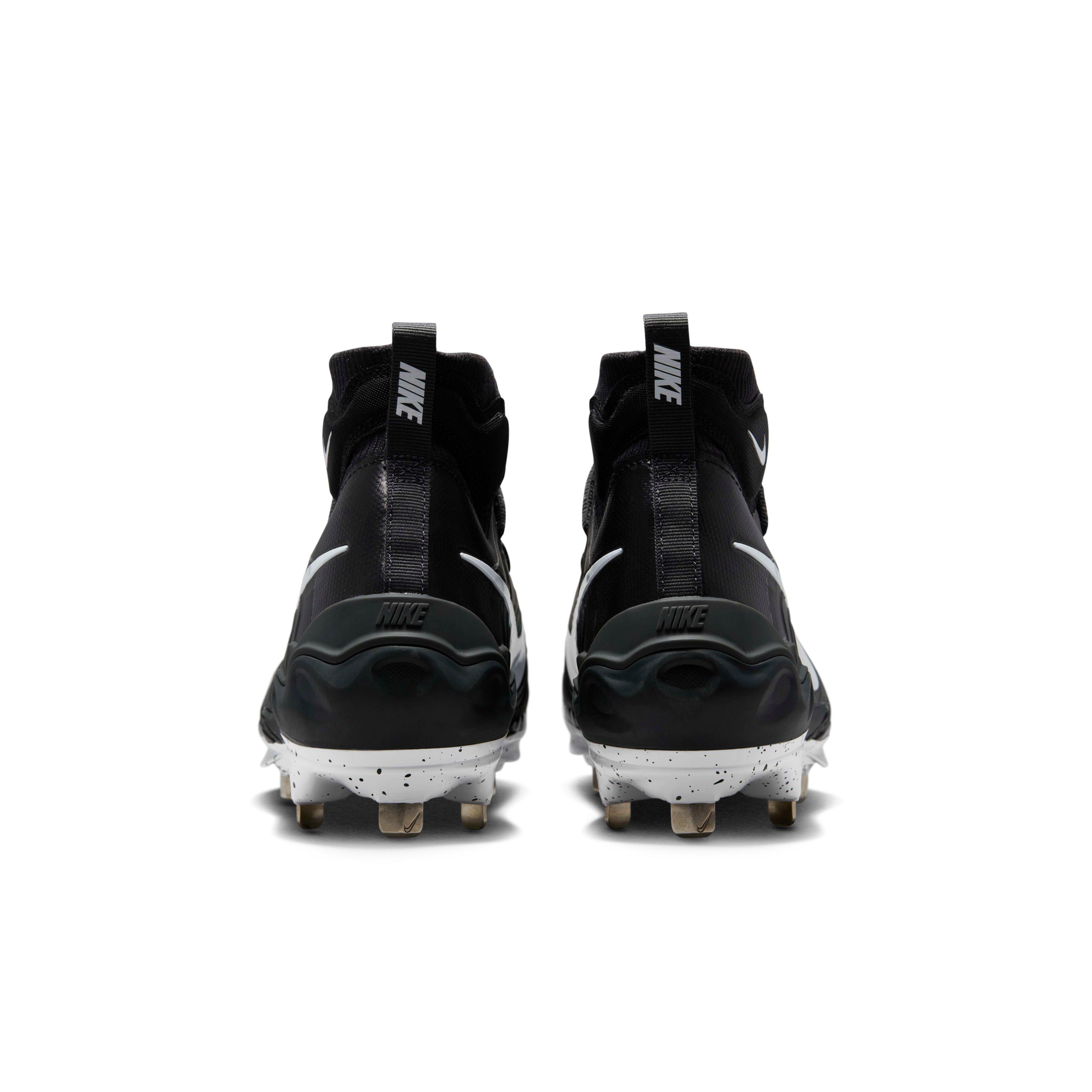 Nike Alpha Huarache NXT "Black/Dark Smoke Grey/White" Men's Baseball Cleat - BLACK/DK GREY/WHITE Thumbnail View 5