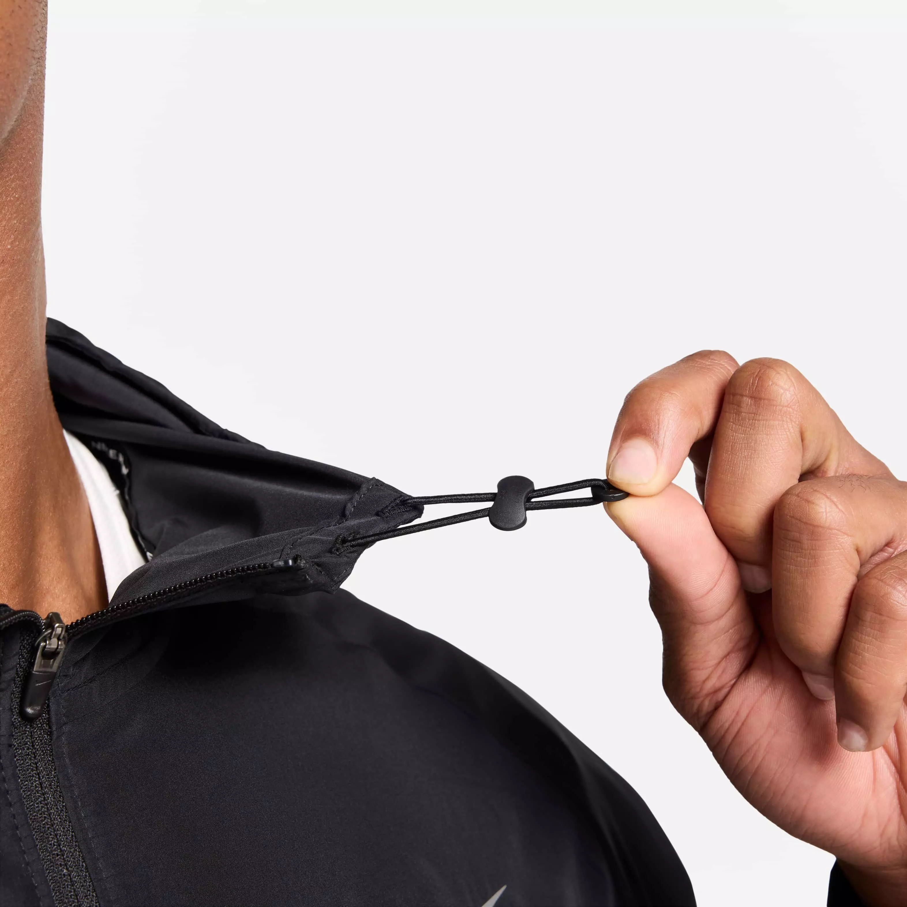 Nike Men's Miler Flash Water-Repellent Running Jacket - BLACK