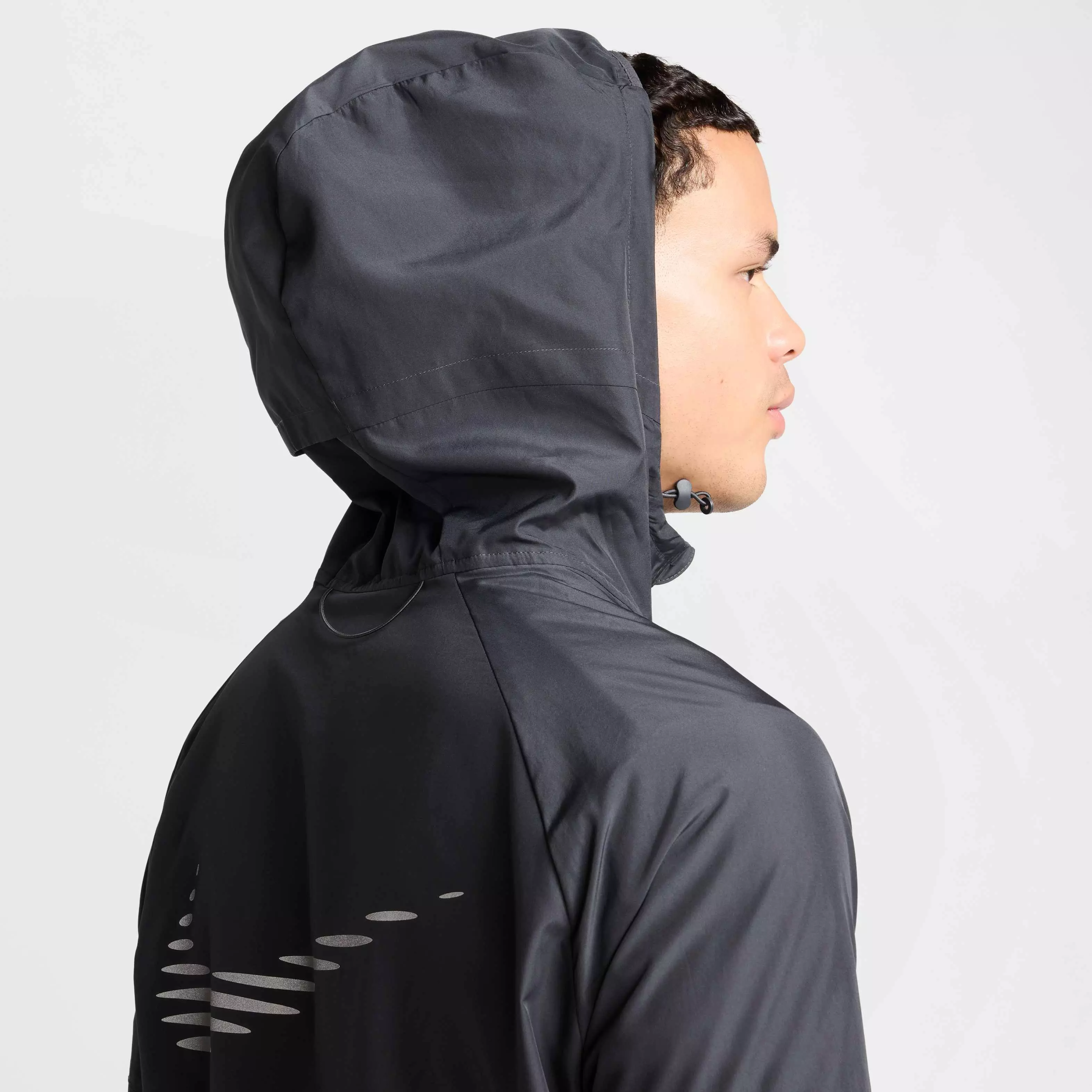 Nike Men's Miler Flash Water-Repellent Running Jacket - GREY