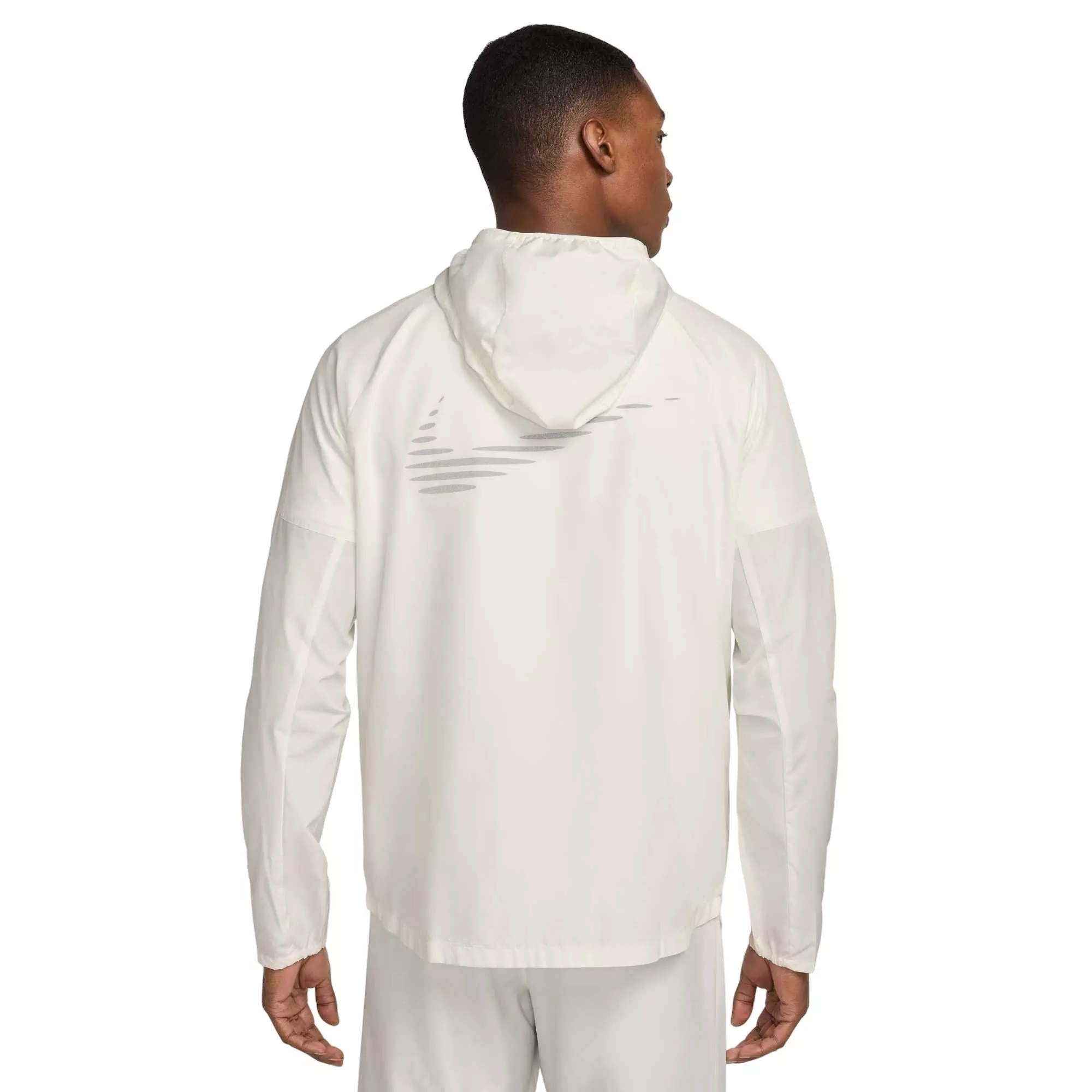 Nike Men's Miler Flash Water-Repellent Running Jacket - WHITE