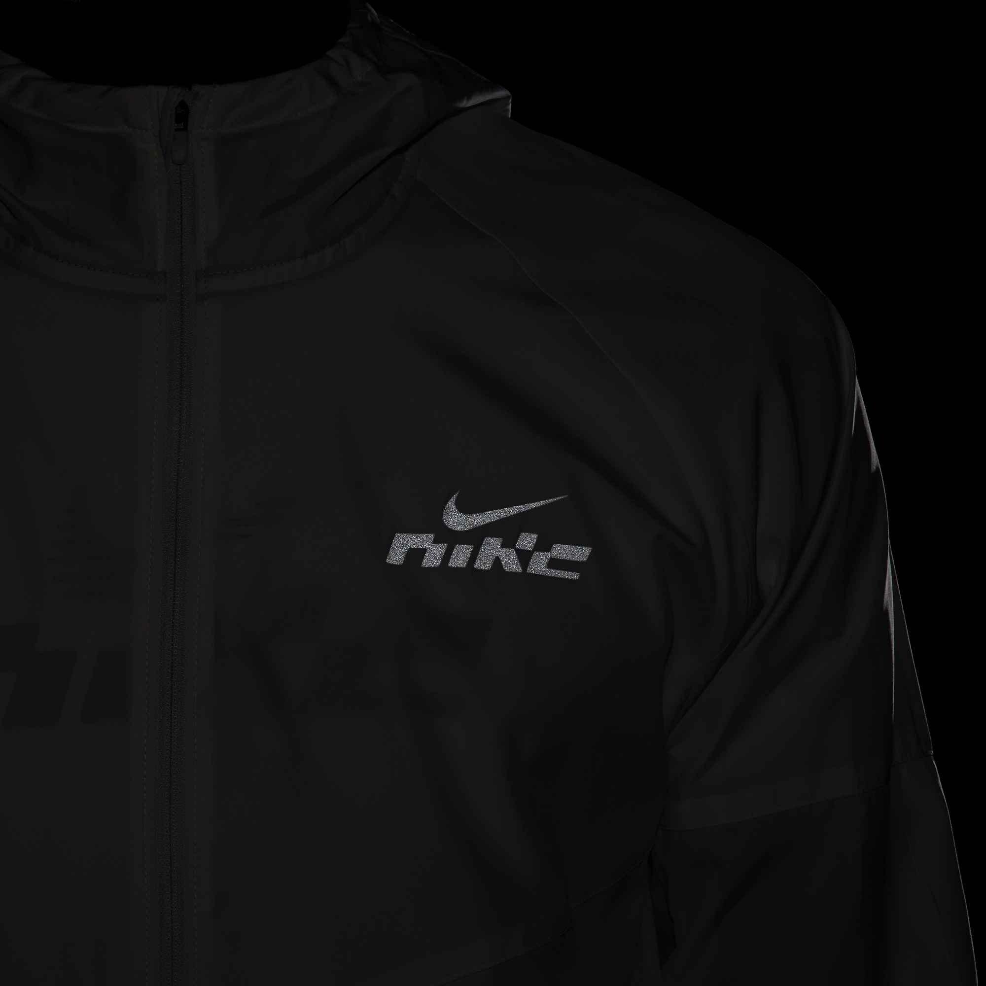 Nike Men's Miler Flash Water-Repellent Running Jacket - WHITE Thumbnail View 8