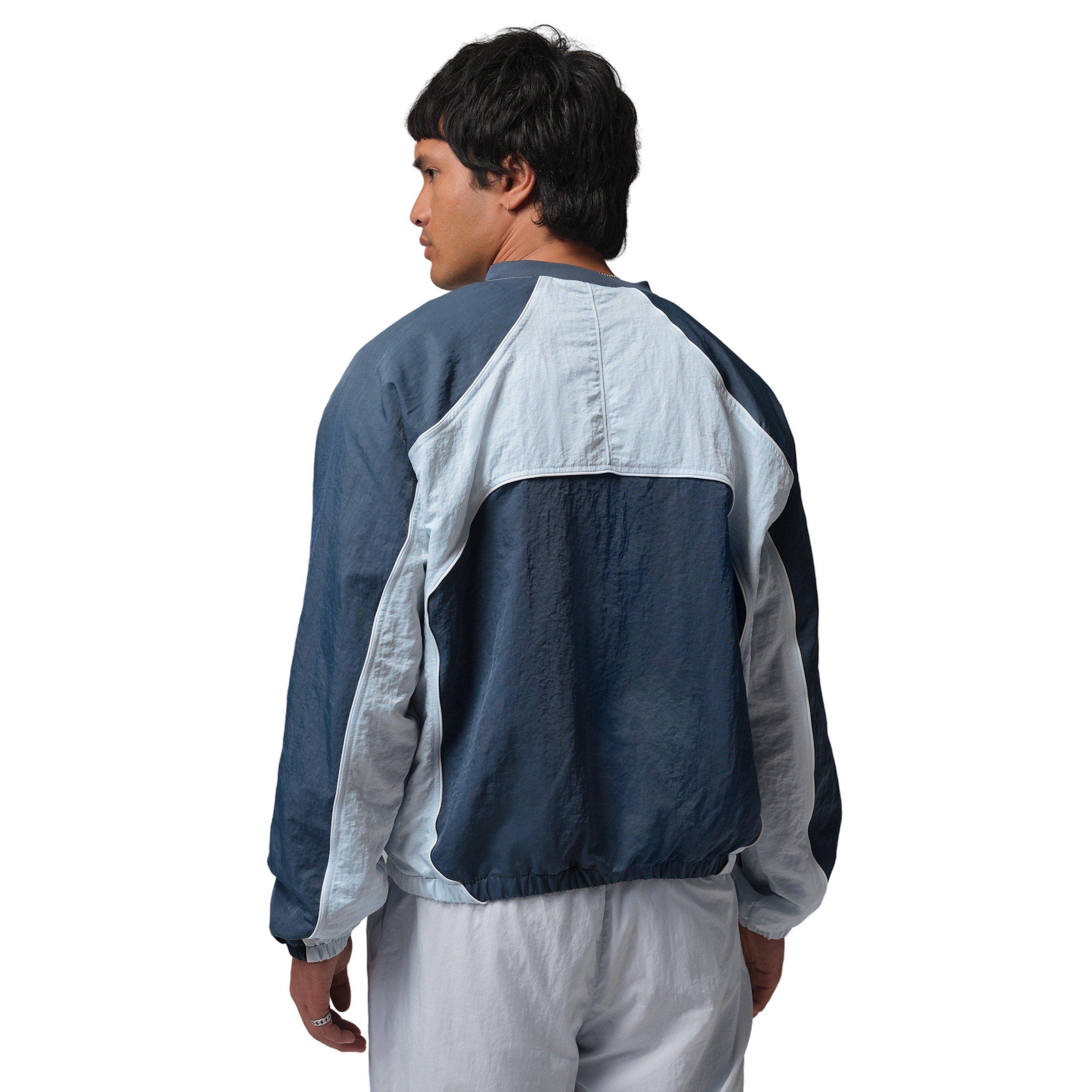 Jordan Men's Flight Long Sleeve Warm-Up Top - BLUE Thumbnail View 2