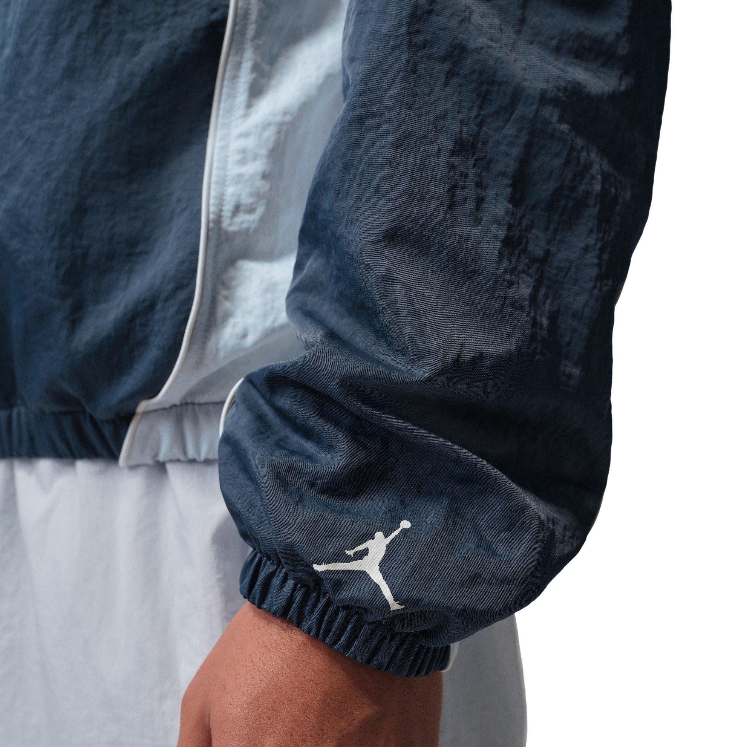 Jordan Men's Flight Long Sleeve Warm-Up Top - BLUE Thumbnail View 5