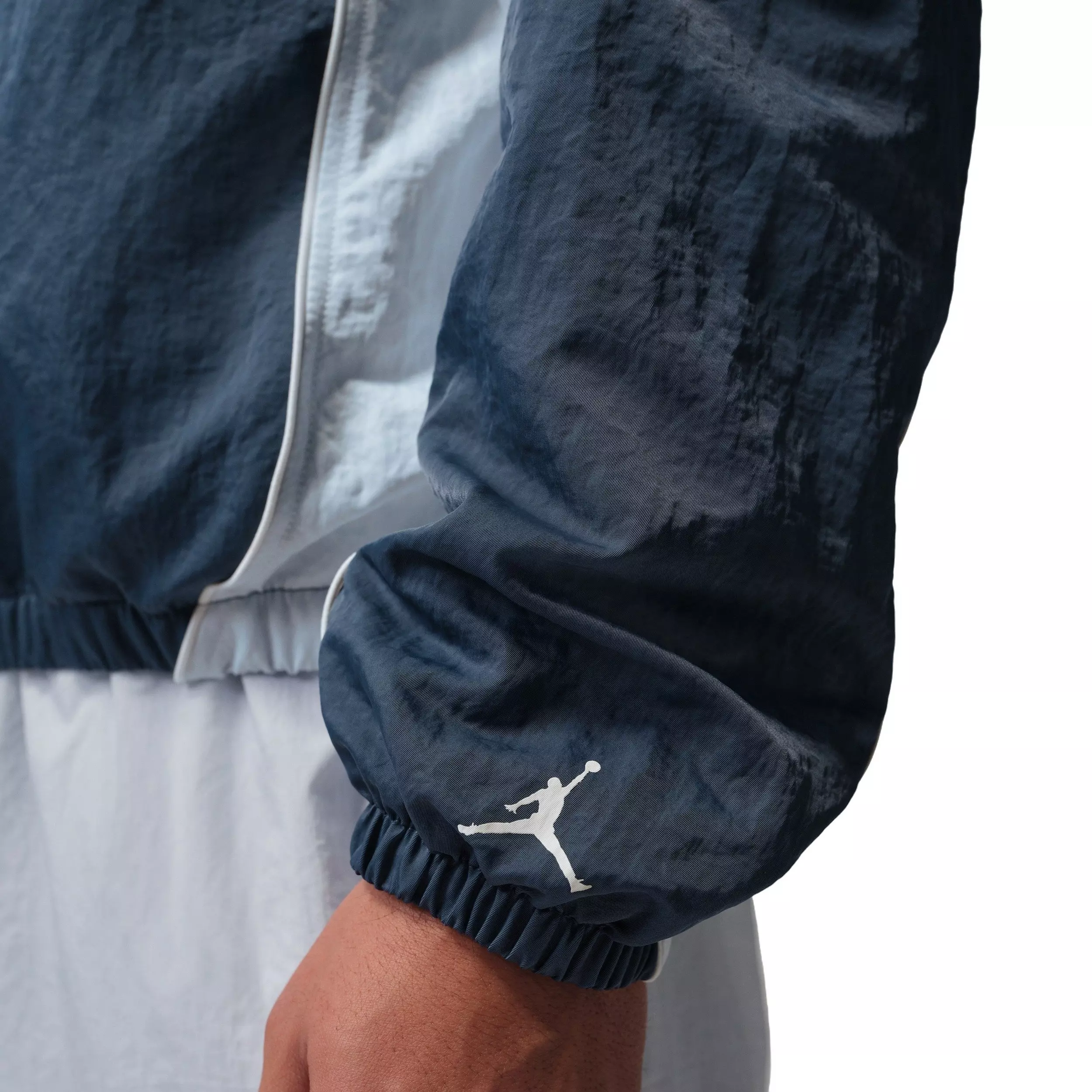 Jordan Men's Flight Long Sleeve Warm-Up Top - BLUE