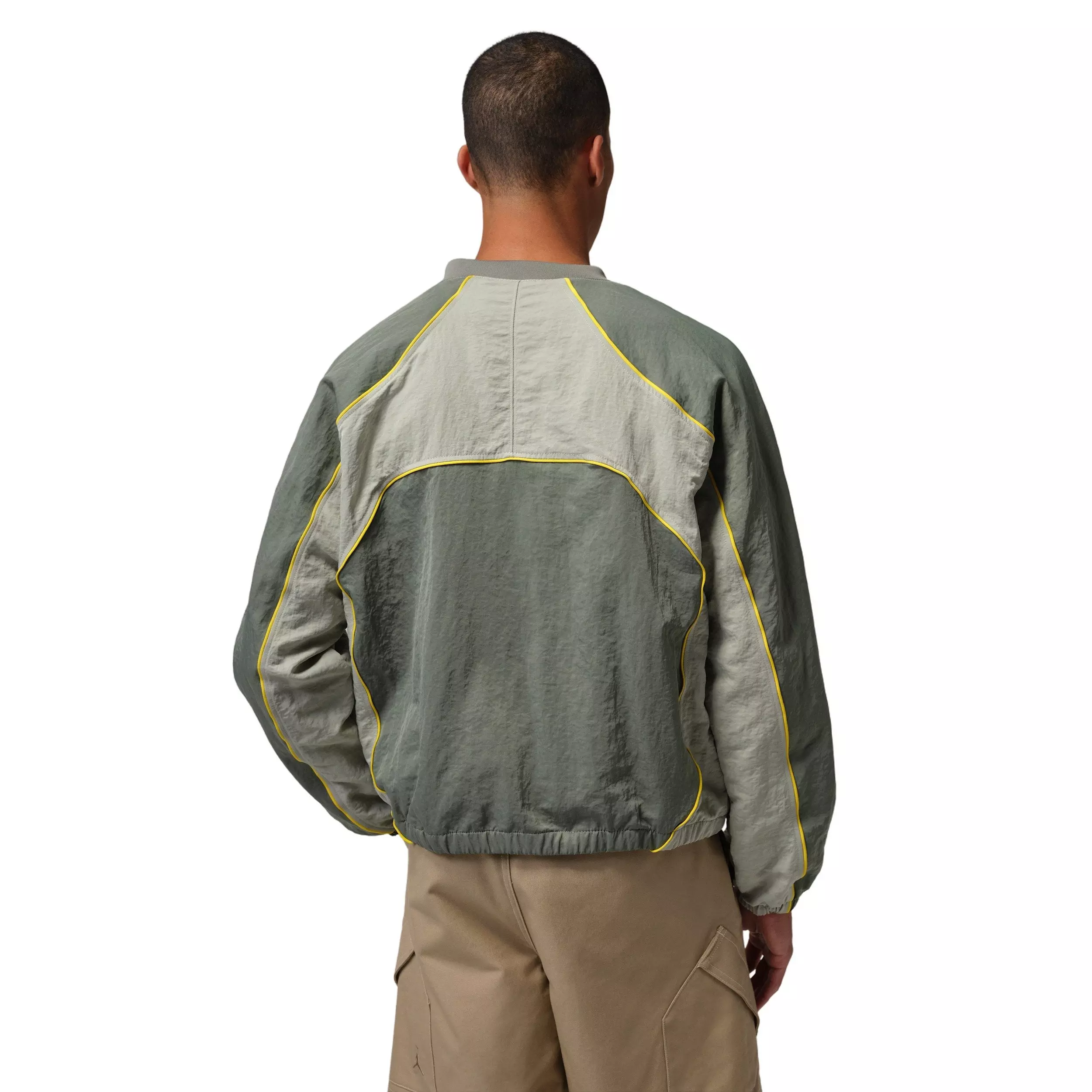 Jordan Men's Flight Long Sleeve Warm-Up Top - GREEN