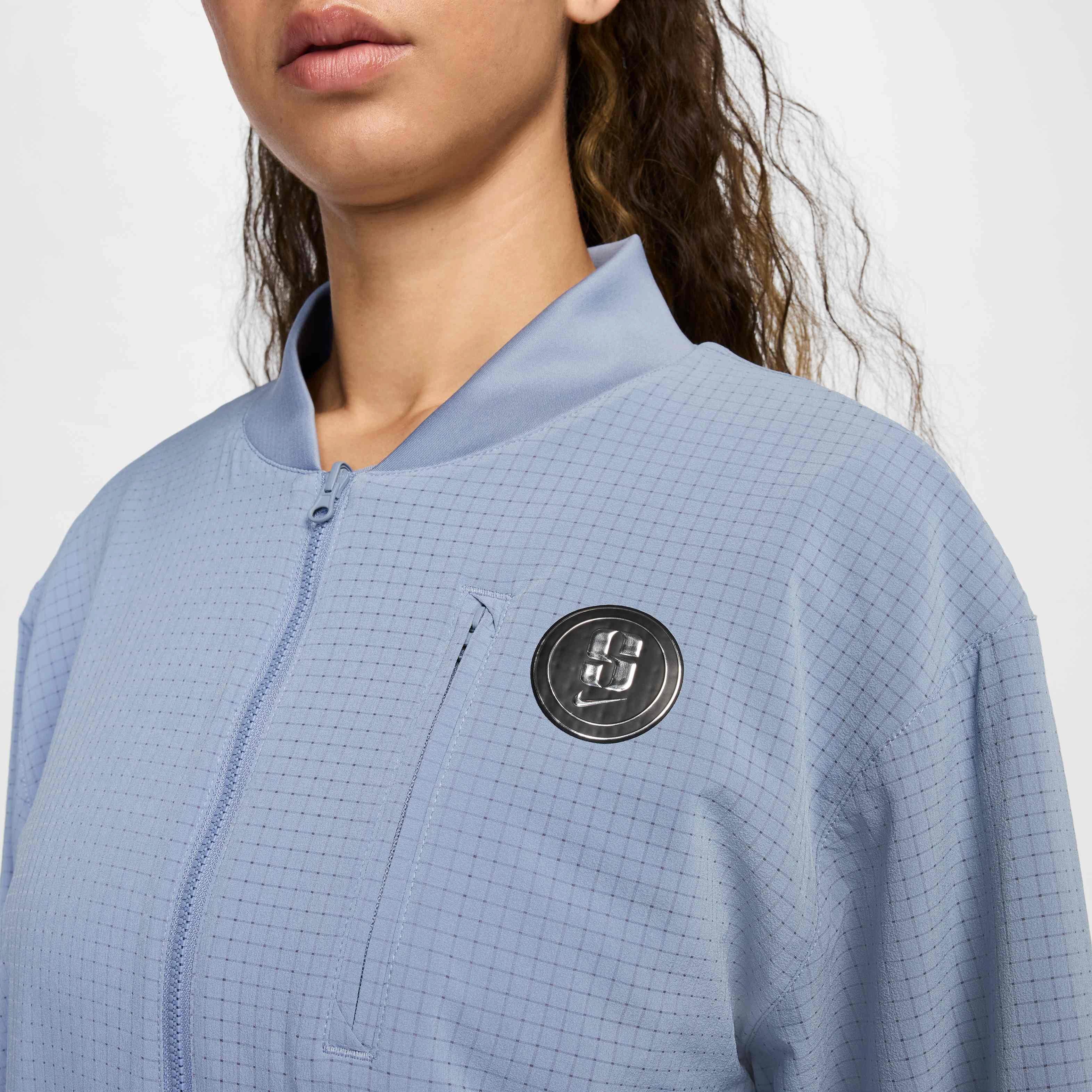 Sabrina Unisex Adult's Reversible Basketball Jacket -Blue - BLUE Thumbnail View 4