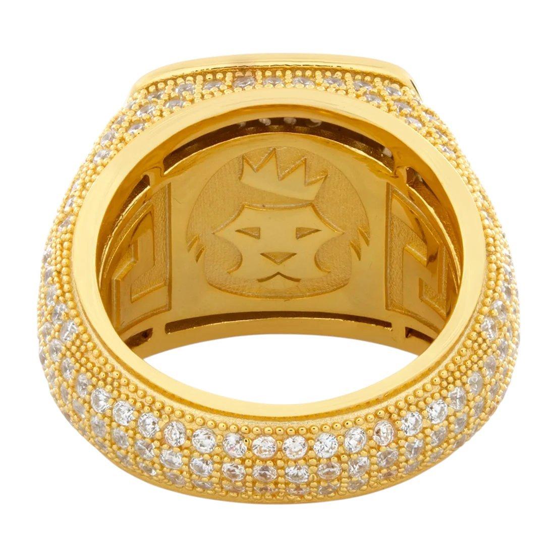 King Ice Platform Ring - Gold - GOLD