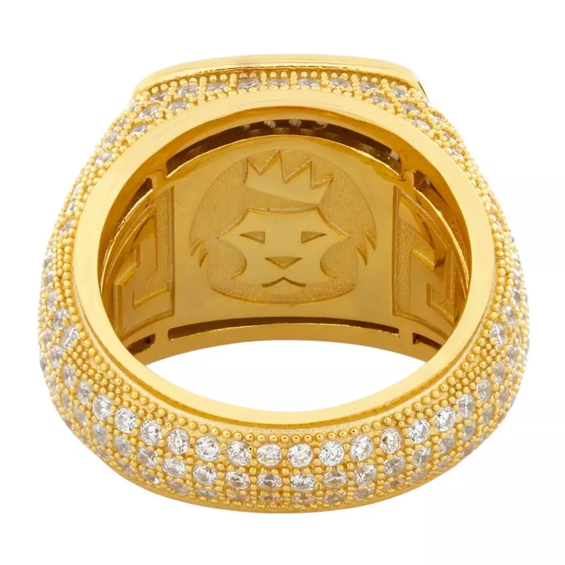 King Ice Platform Ring - Gold - GOLD