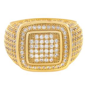 King Ice Platform Ring - Gold - GOLD