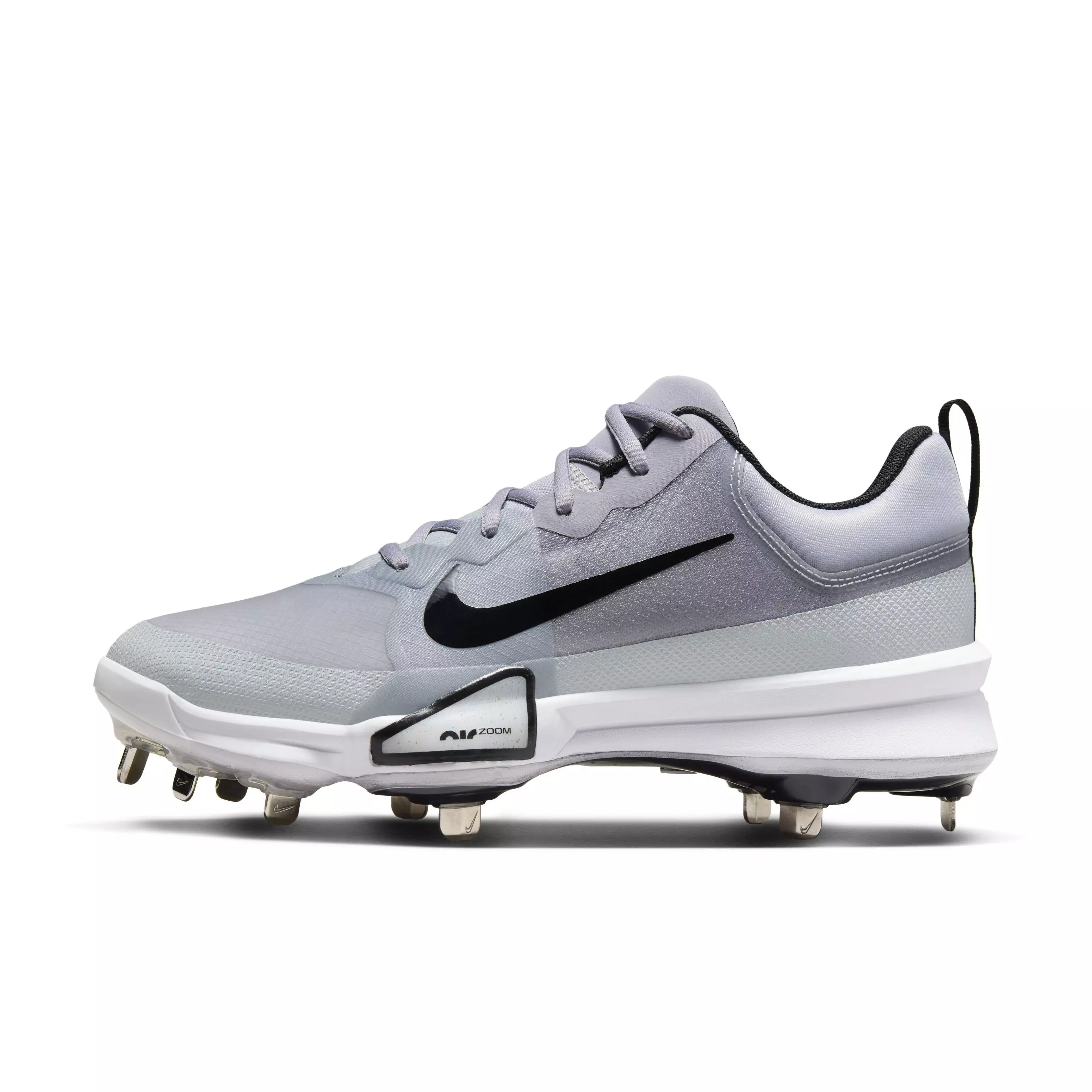 Nike Force Zoom Trout 9 Pro "Pewter/Black/Wolf Grey/White" Men's Baseball Cleat - PEWTER/BLACK/GREY/WHITE