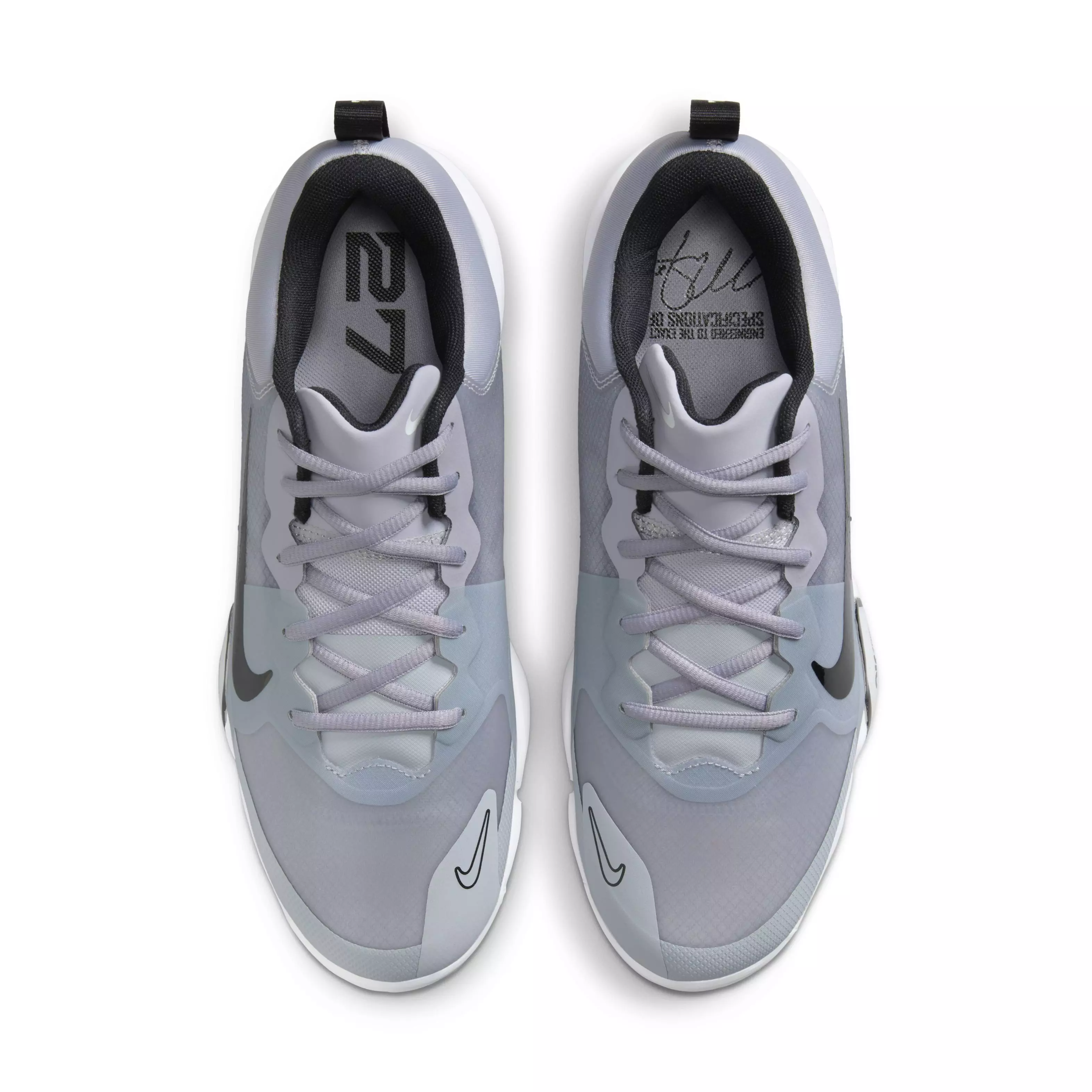 Nike Force Zoom Trout 9 Pro "Pewter/Black/Wolf Grey/White" Men's Baseball Cleat - PEWTER/BLACK/GREY/WHITE