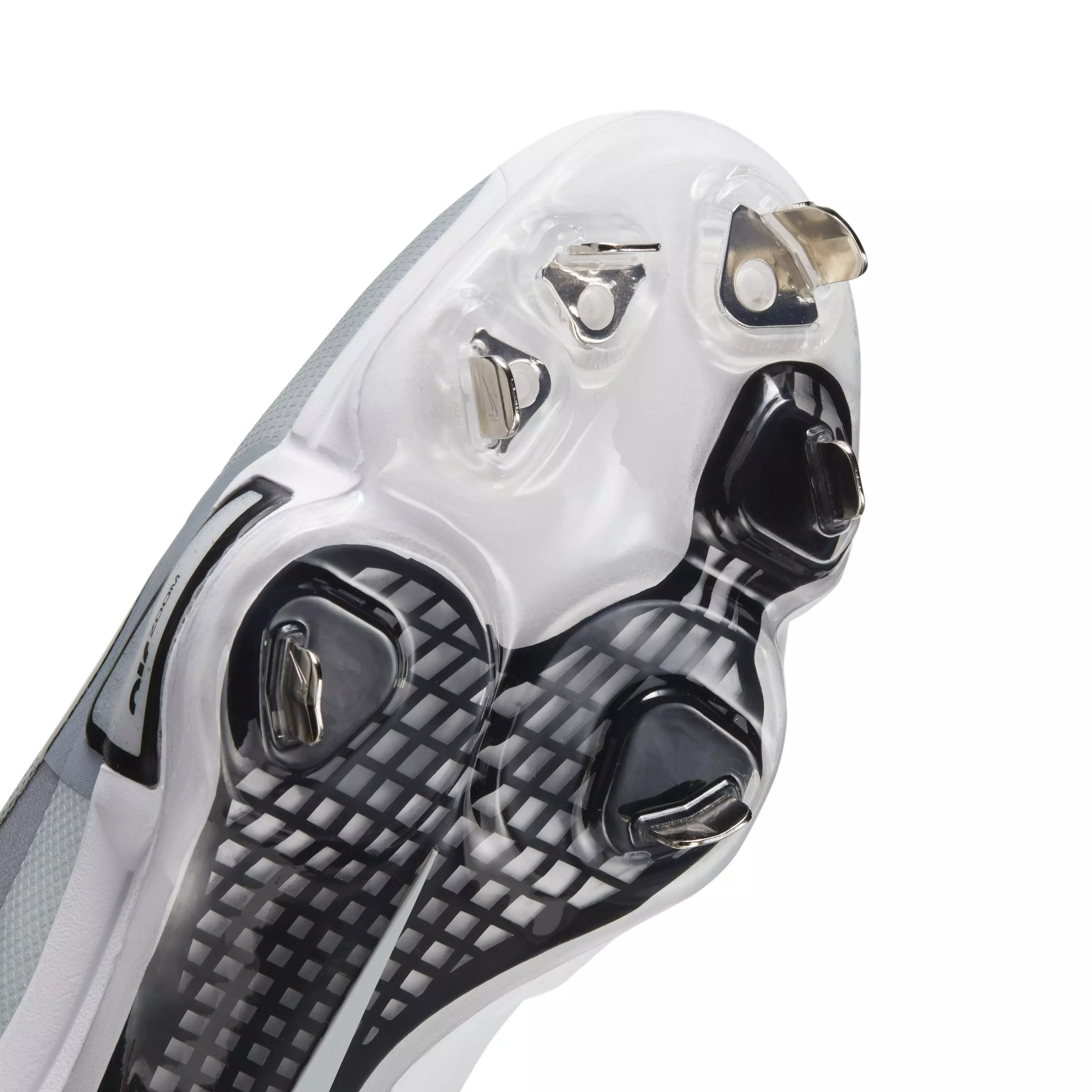 Nike Force Zoom Trout 9 Pro "Pewter/Black/Wolf Grey/White" Men's Baseball Cleat - PEWTER/BLACK/GREY/WHITE