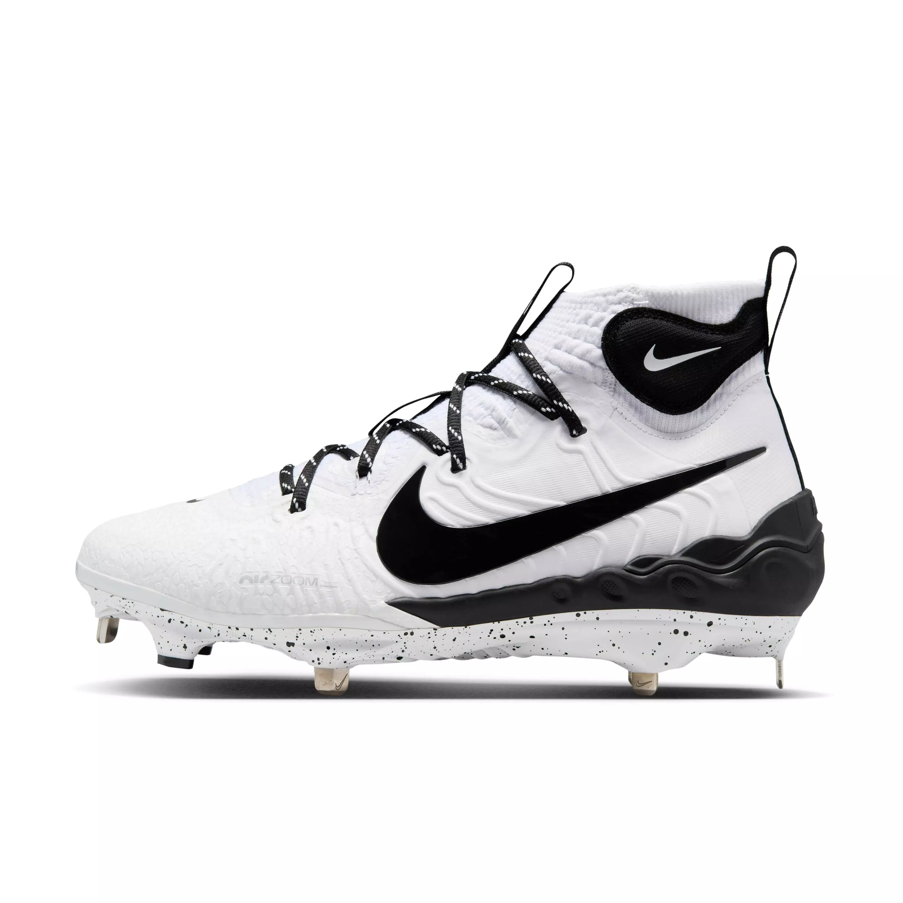 Nike Alpha Huarache NXT "White/Pure Platinum/Black" Men's Baseball Cleat - WHITE/PLATINUM/BLACK