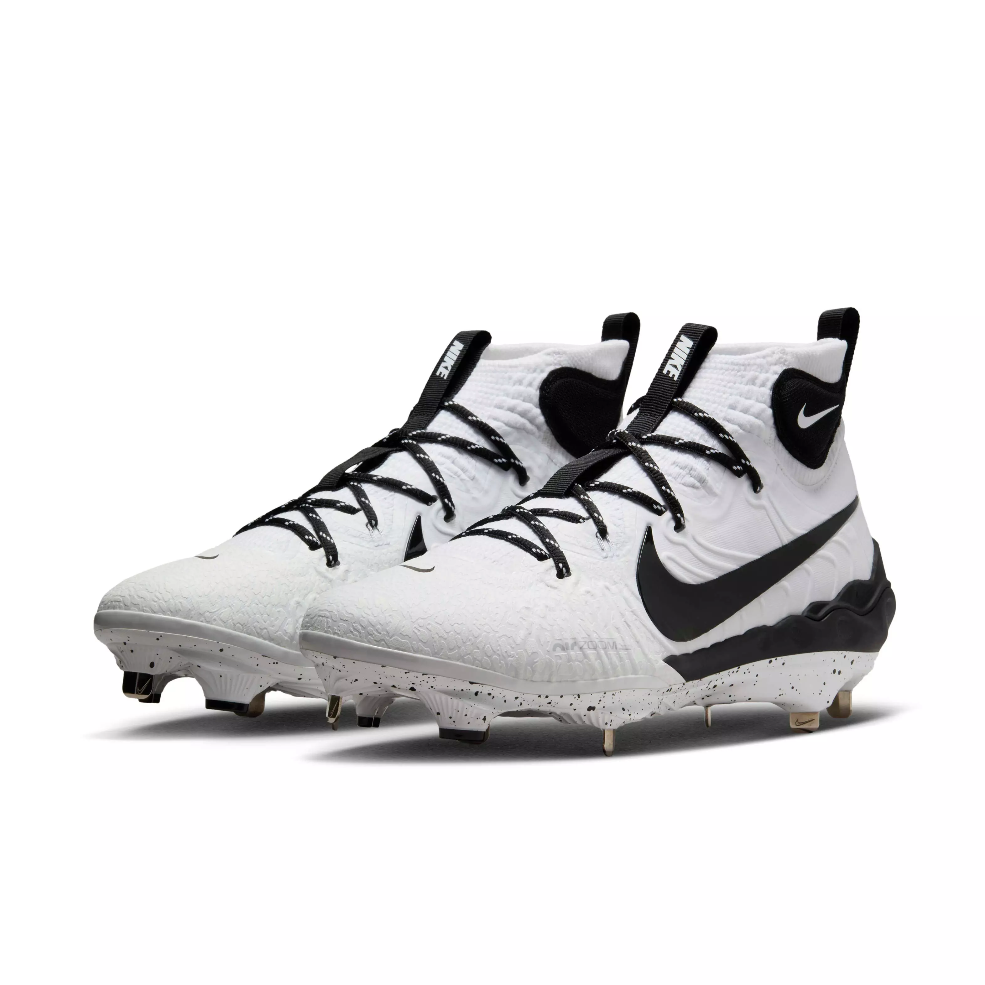 Nike Alpha Huarache NXT "White/Pure Platinum/Black" Men's Baseball Cleat - WHITE/PLATINUM/BLACK