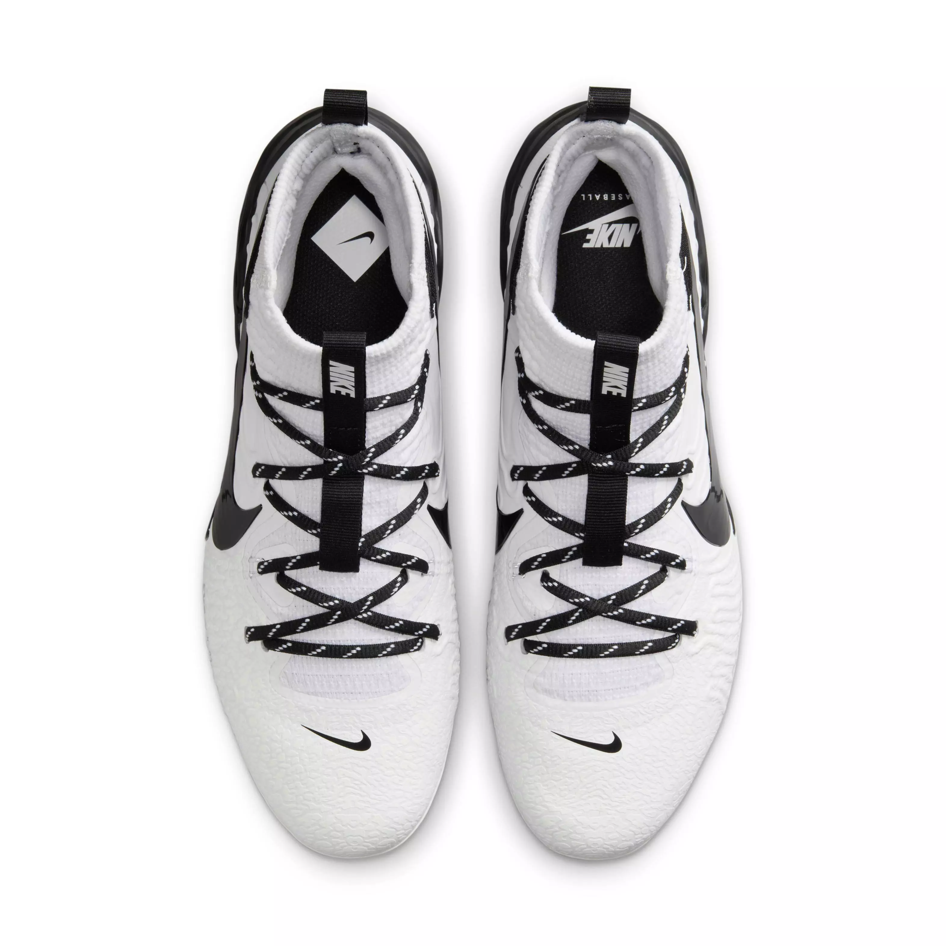 Nike Alpha Huarache NXT "White/Pure Platinum/Black" Men's Baseball Cleat - WHITE/PLATINUM/BLACK