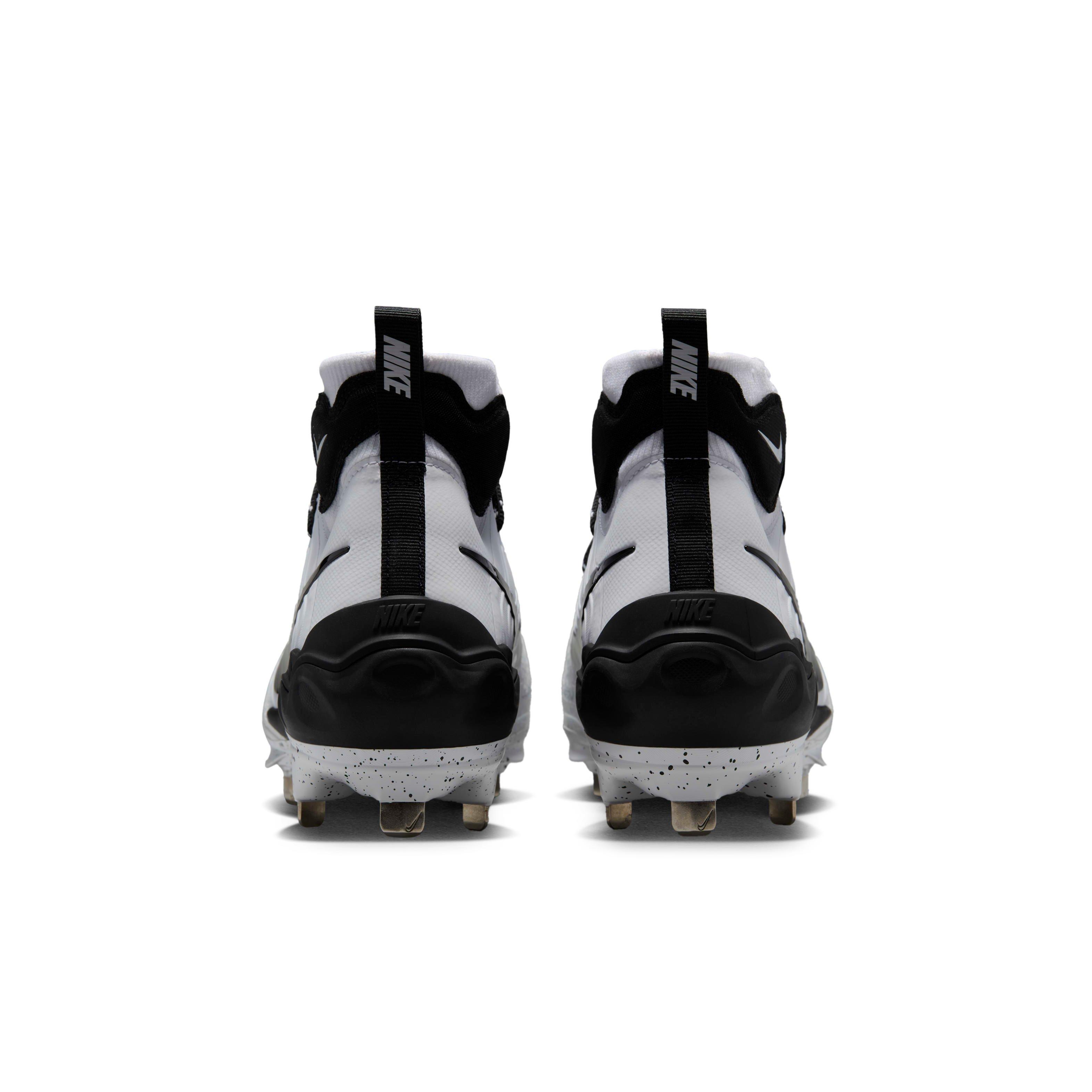 Nike Alpha Huarache NXT "White/Pure Platinum/Black" Men's Baseball Cleat - WHITE/PLATINUM/BLACK Thumbnail View 5