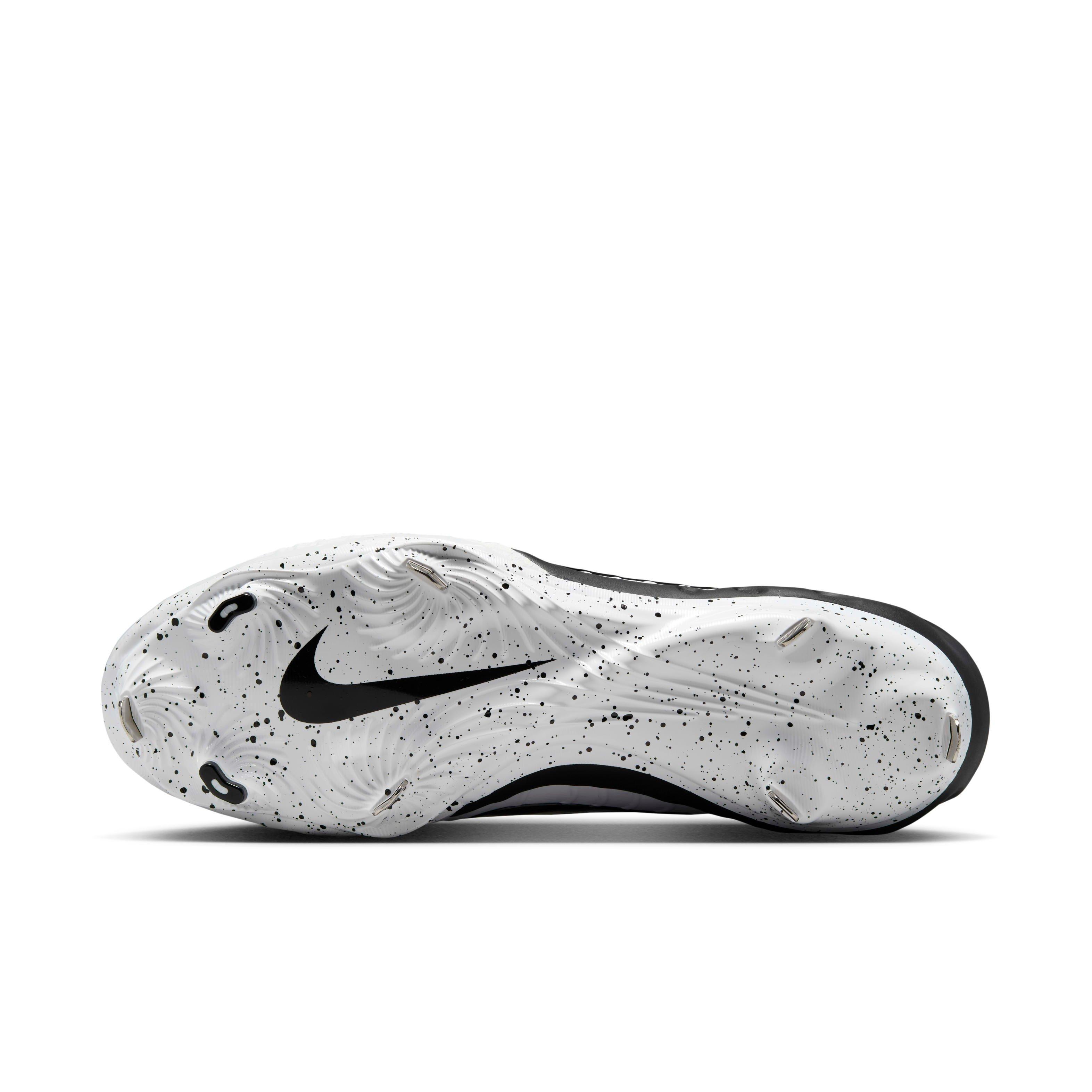 Nike Alpha Huarache NXT "White/Pure Platinum/Black" Men's Baseball Cleat - WHITE/PLATINUM/BLACK Thumbnail View 6